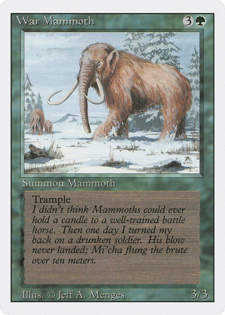 War Mammoth — Revised Edition — Magic: The Gathering