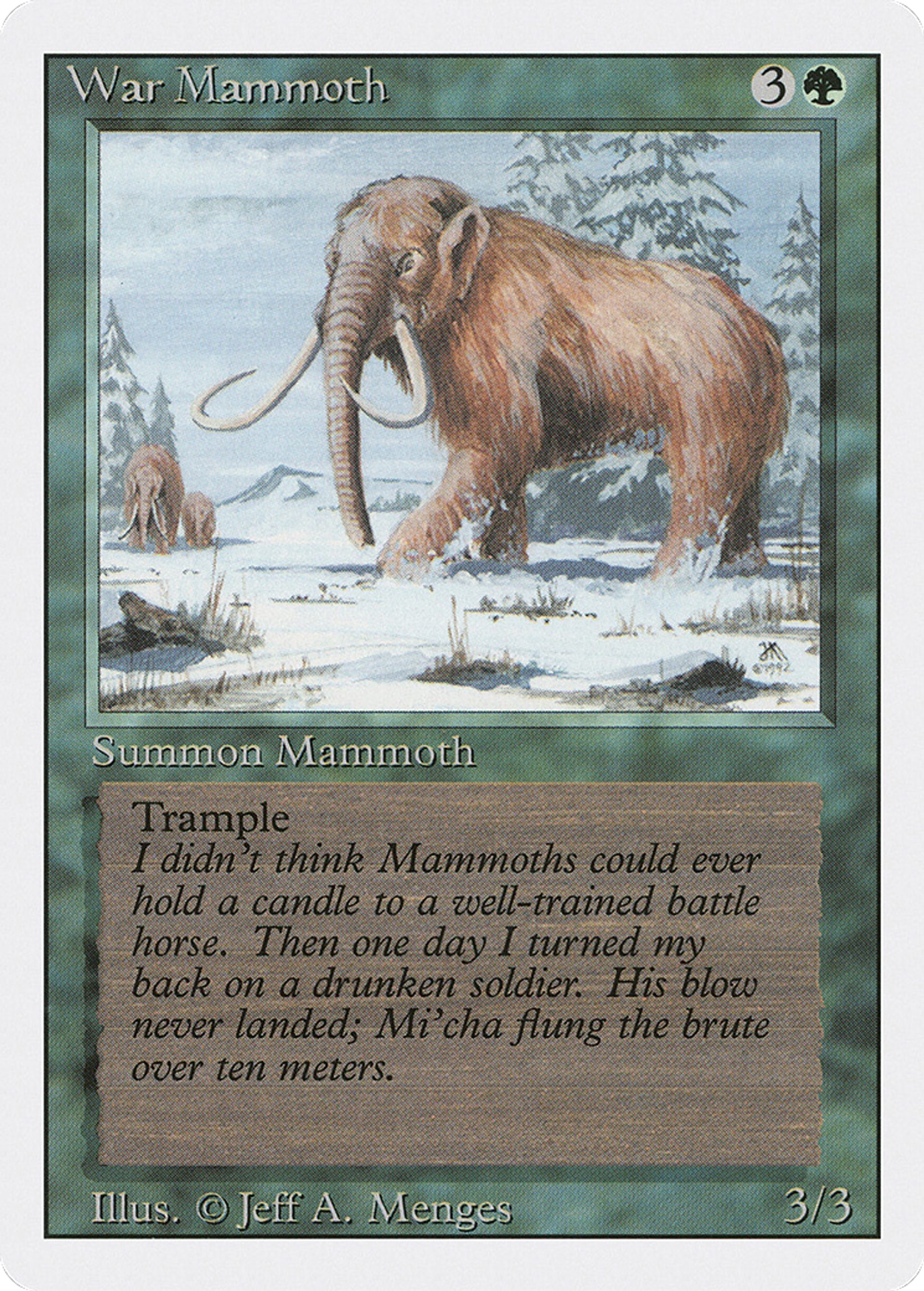 War Mammoth — Revised Edition — Magic: The Gathering
