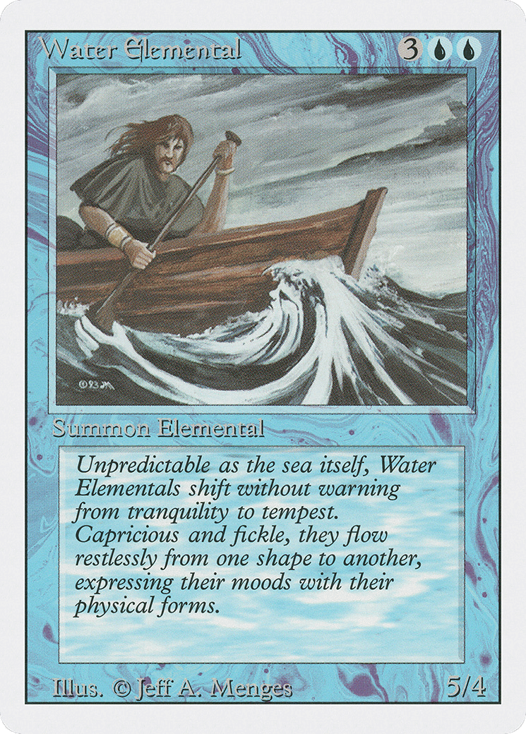 Water Elemental — Revised Edition — Magic: The Gathering