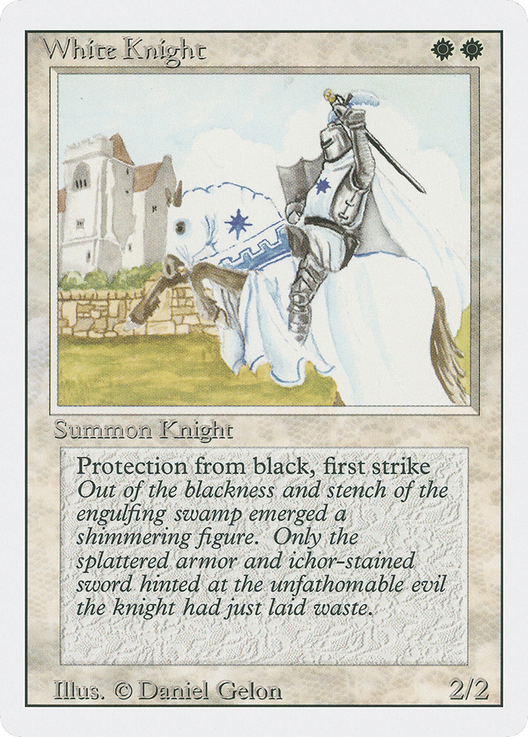 White Knight — Revised Edition — Magic: The Gathering