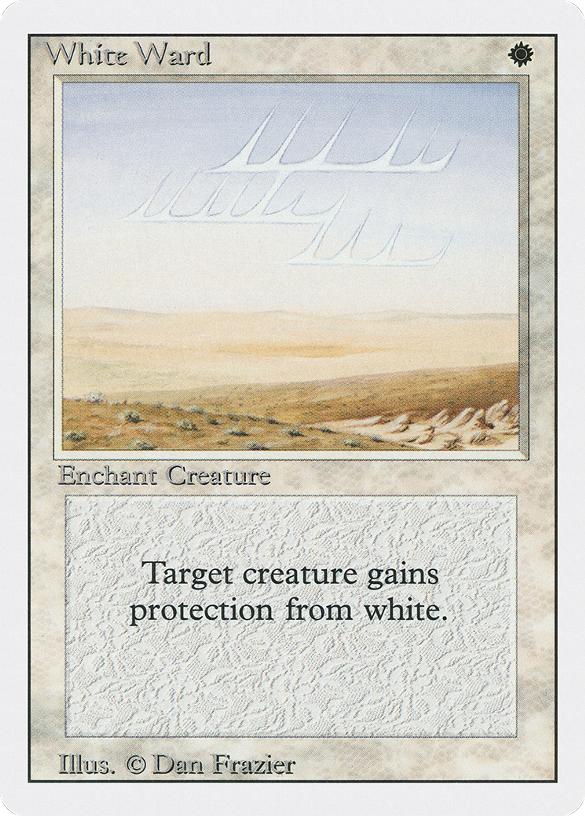 White Ward — Revised Edition — Magic: The Gathering