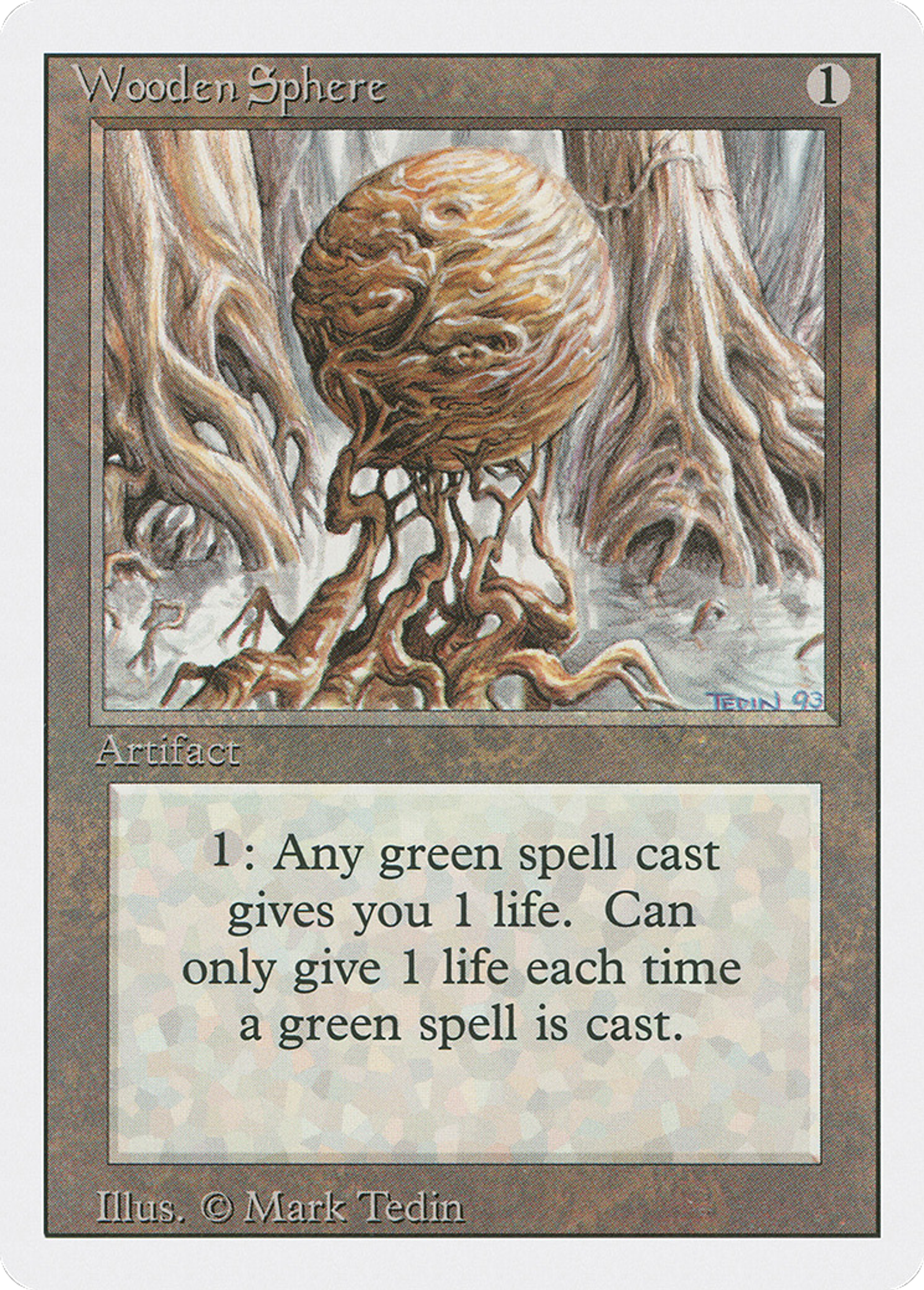 Wooden Sphere — Revised Edition — Magic: The Gathering