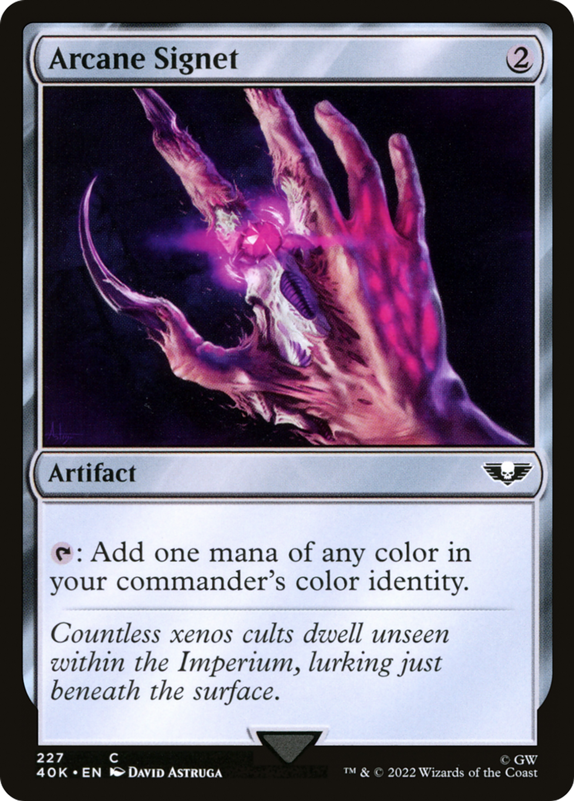 Arcane Signet — Warhammer 40,000 Commander — Magic: The Gathering