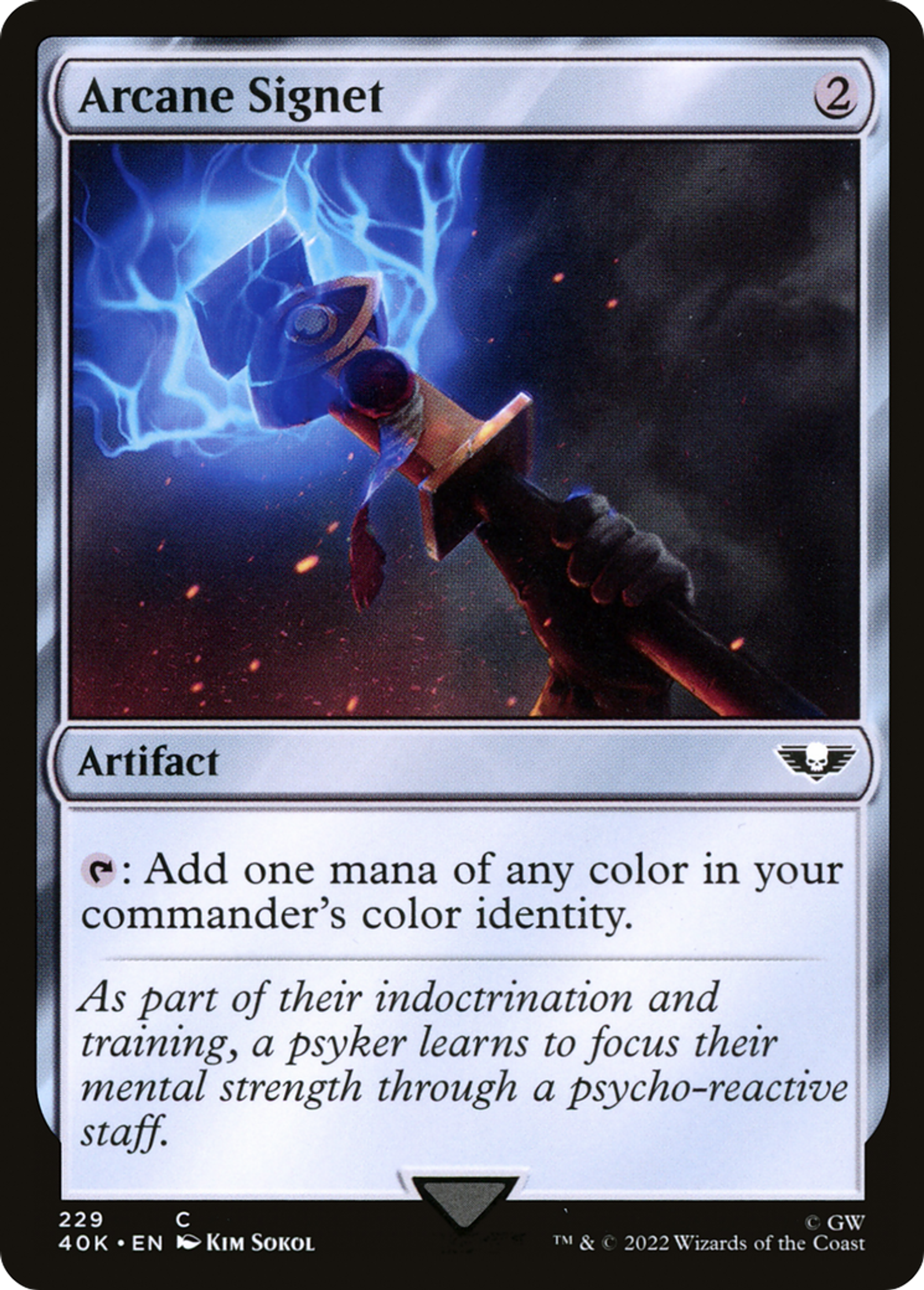 Cachet d'ésotérisme — Warhammer 40,000 Commander — Magic: The Gathering