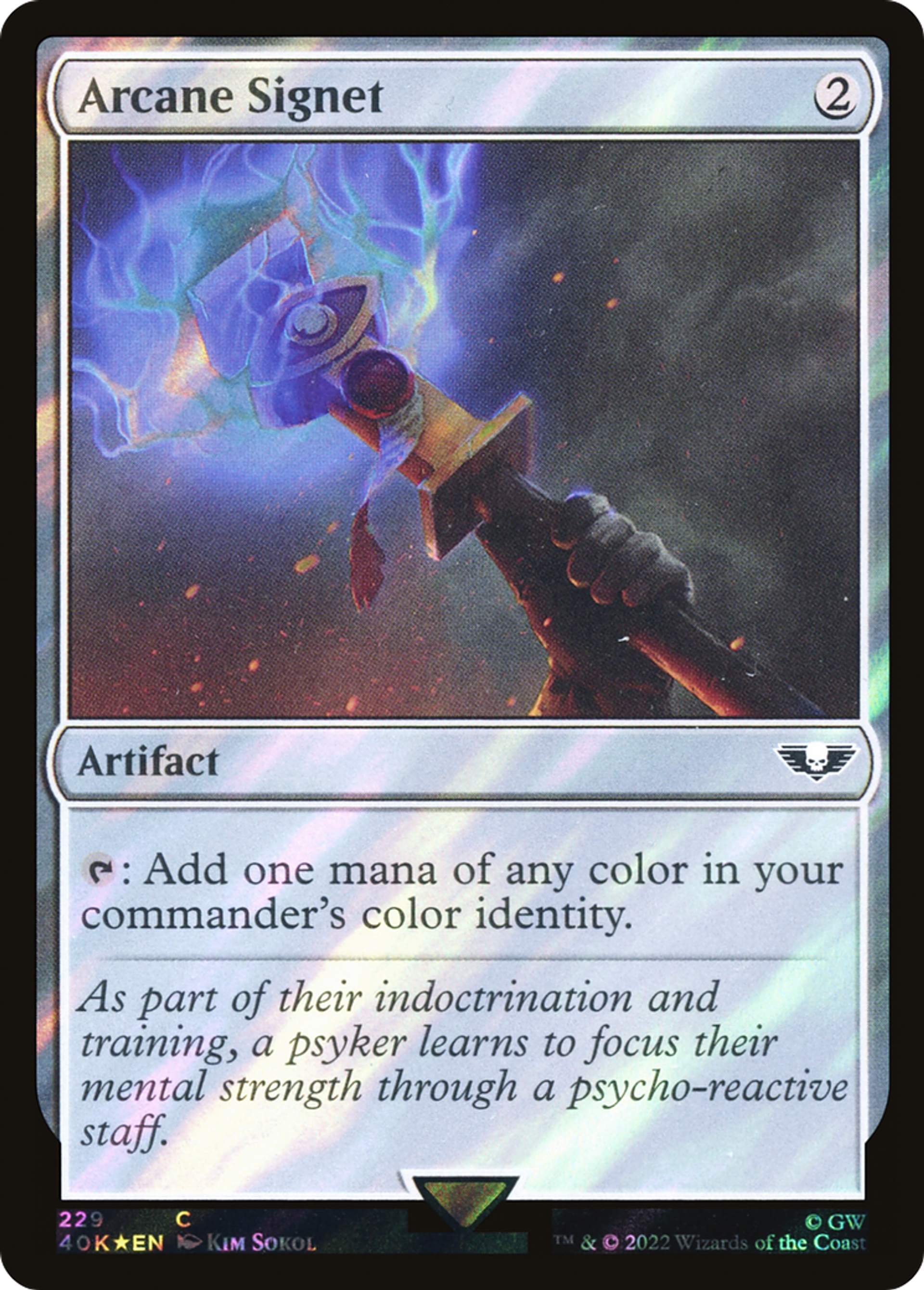 Cachet d'ésotérisme — Warhammer 40,000 Commander — Magic: The Gathering
