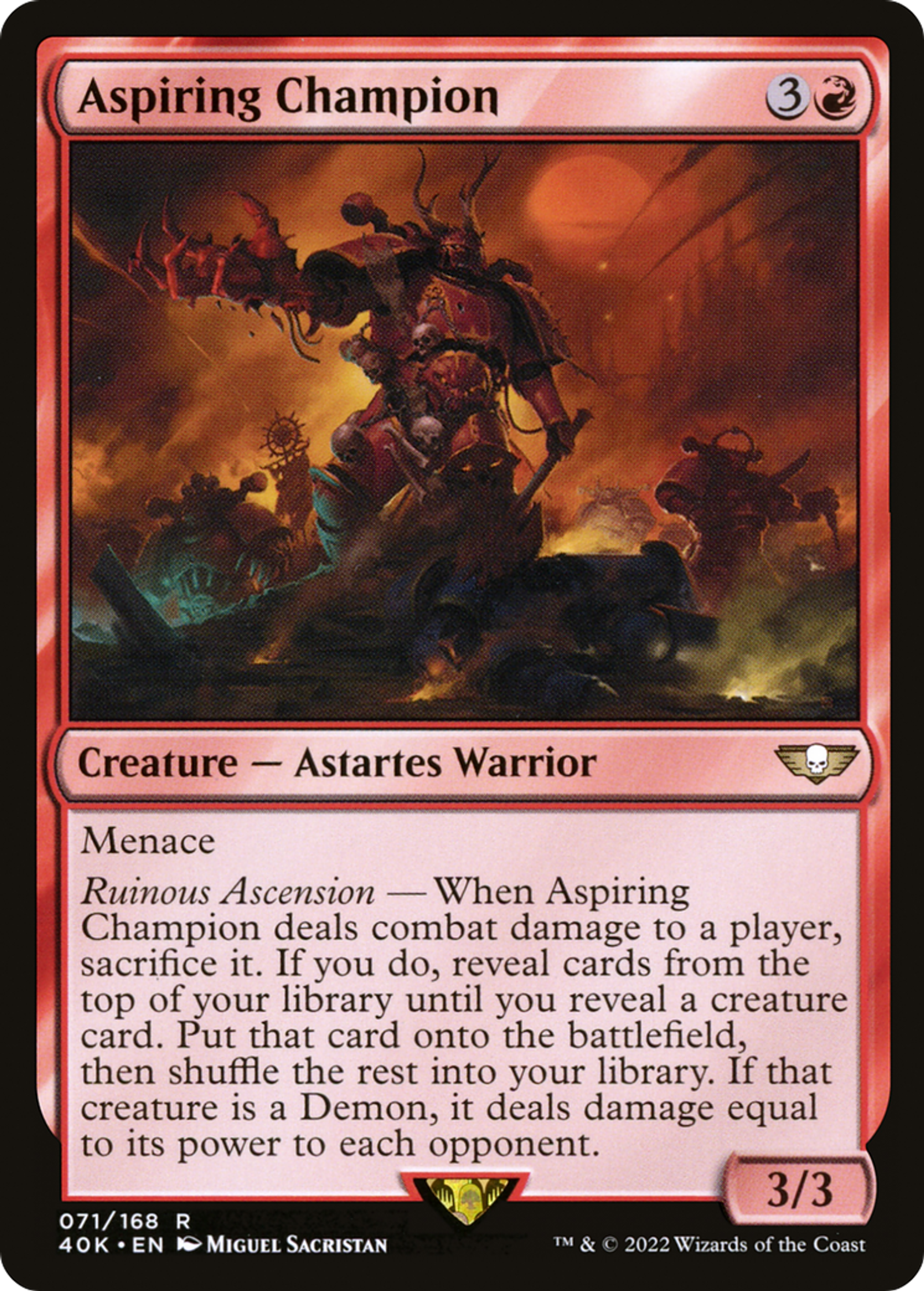 Aspiring Champion — Warhammer 40,000 Commander — Magic: The Gathering