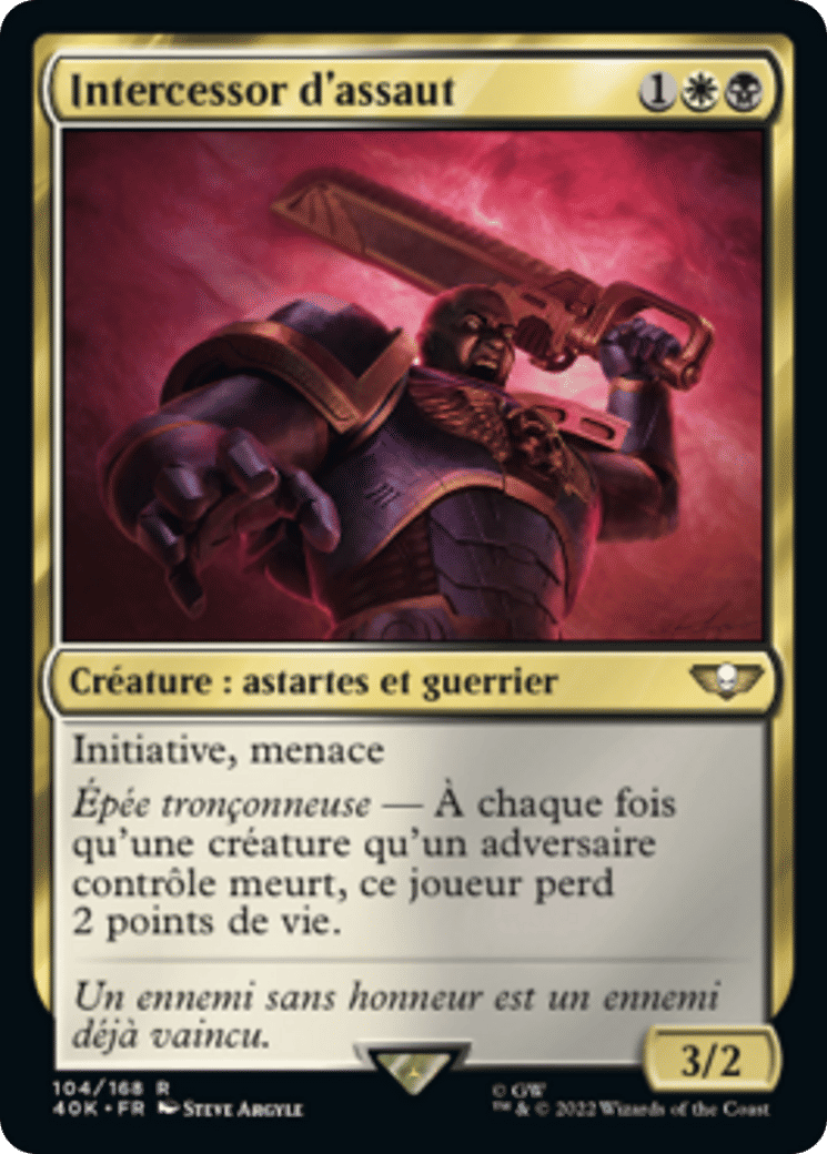 Intercessor d'assaut — Warhammer 40,000 Commander — Magic: The Gathering