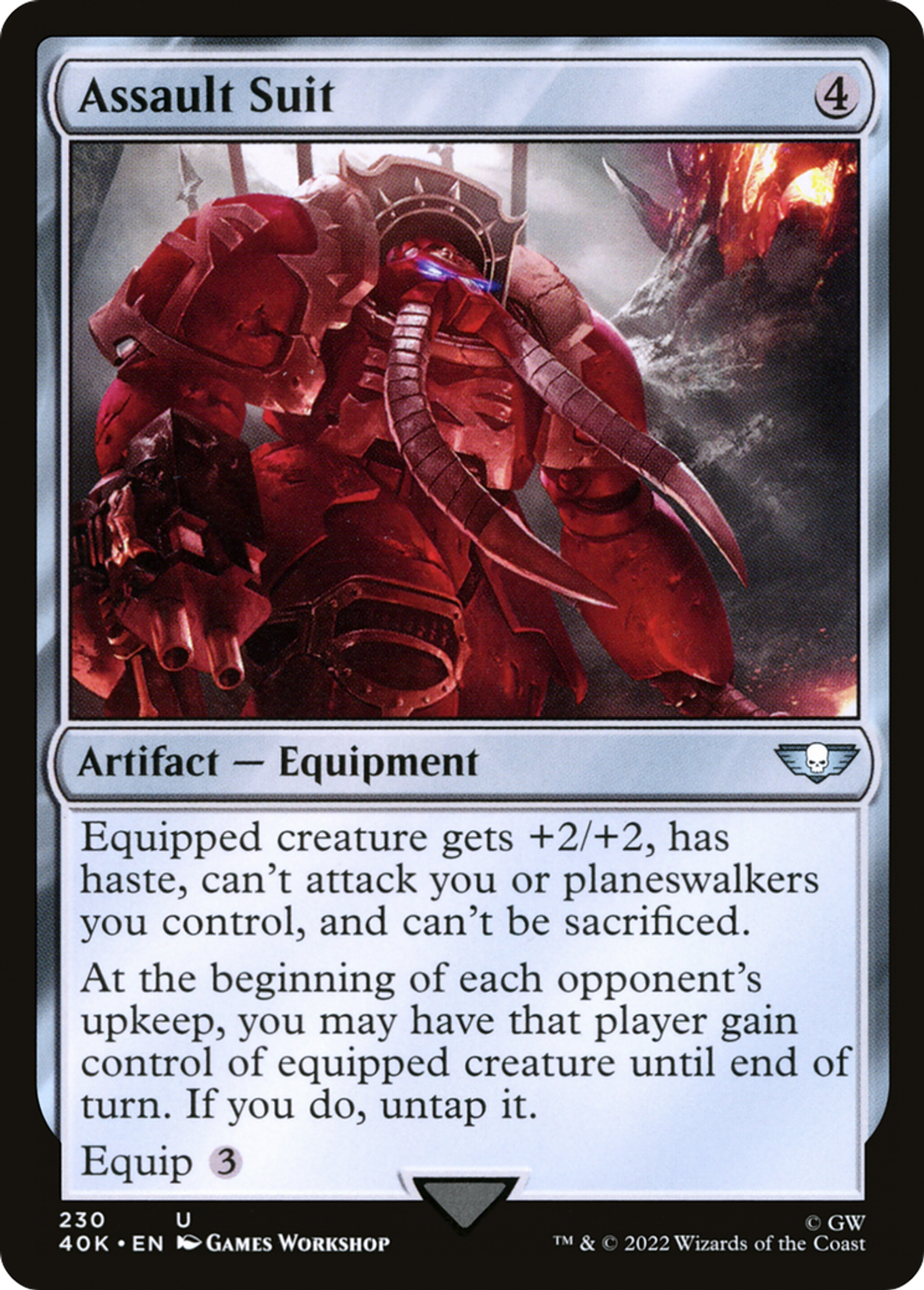Cuirasse d'assaut — Warhammer 40,000 Commander — Magic: The Gathering