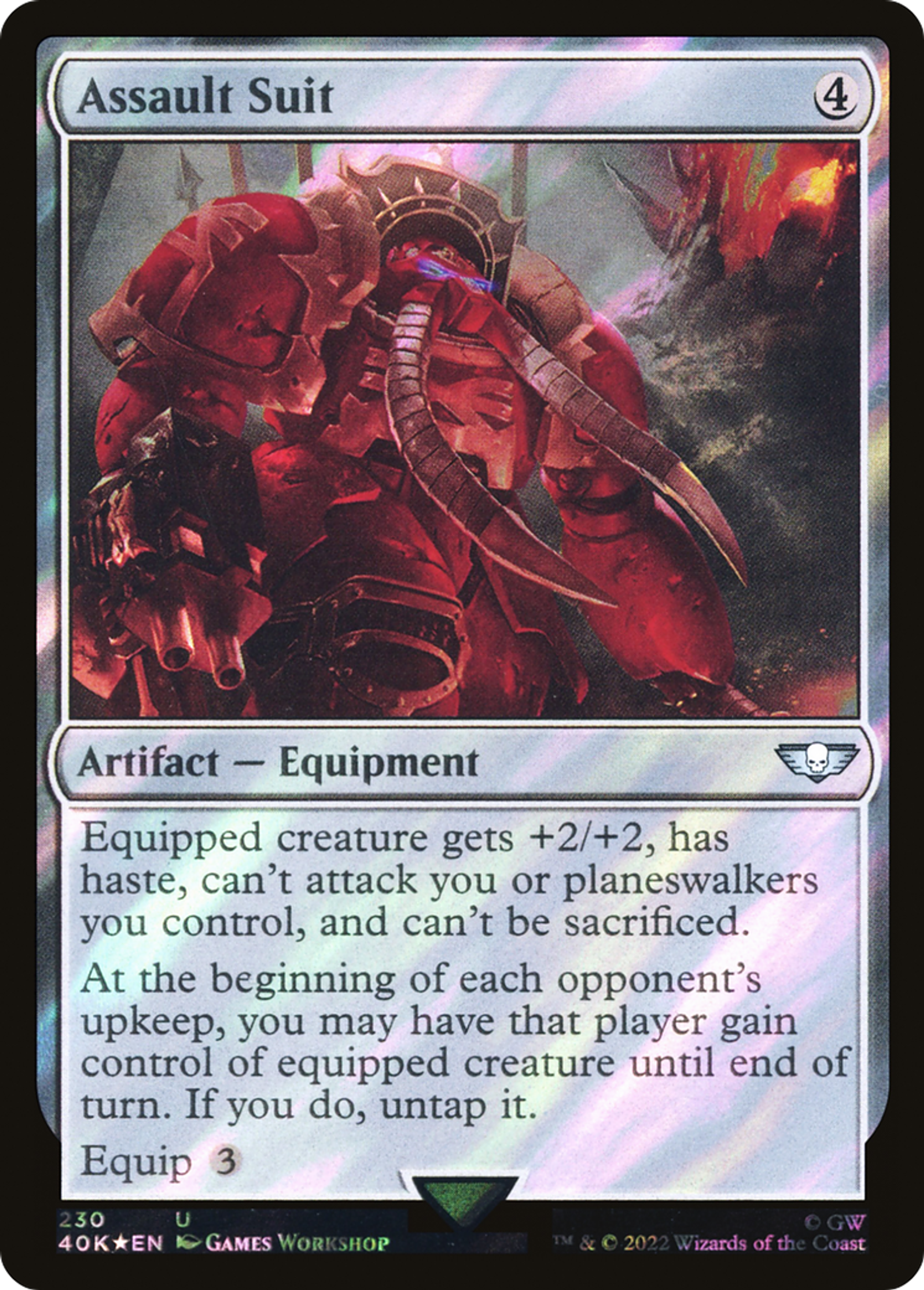 Cuirasse d'assaut — Warhammer 40,000 Commander — Magic: The Gathering