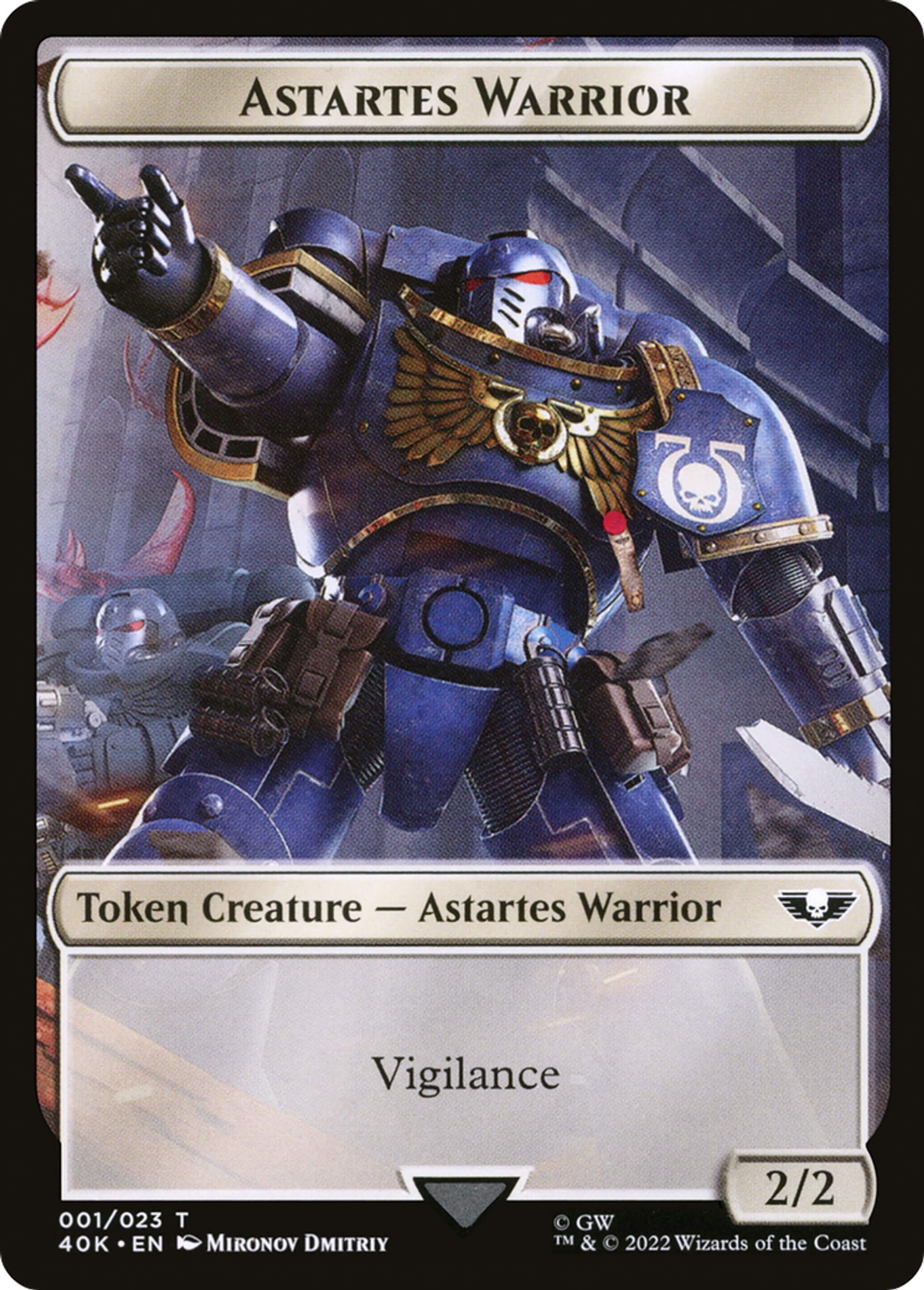 Astartes Warrior — Warhammer 40,000 Commander — Magic: The Gathering