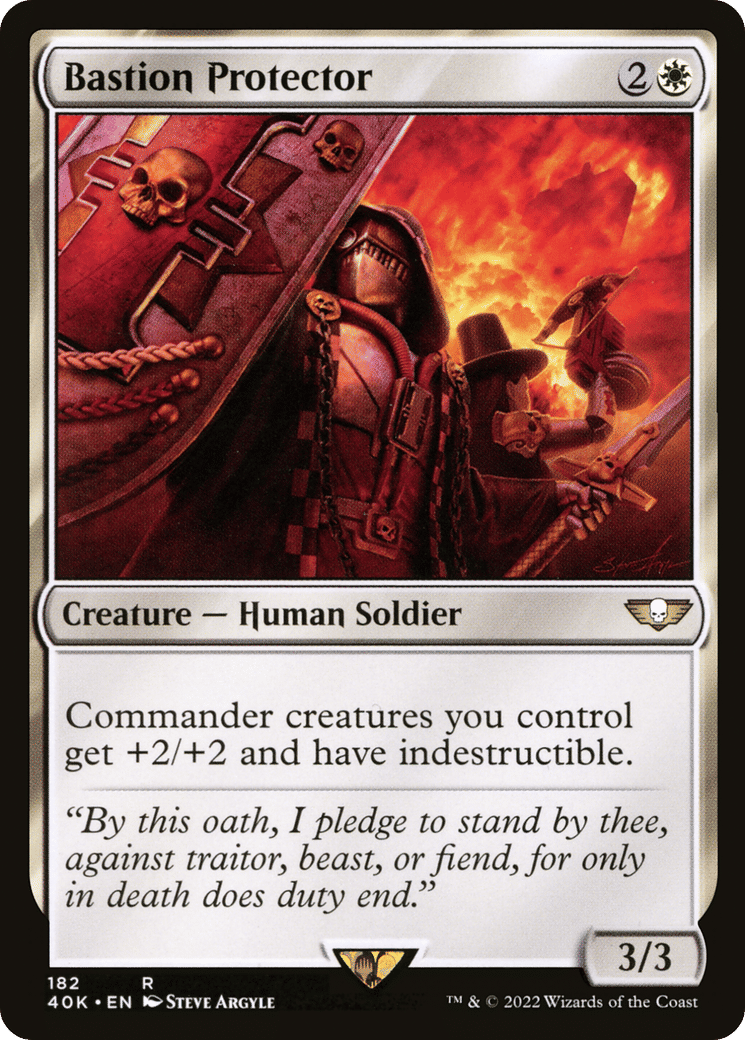 Bastion Protector — Warhammer 40,000 Commander — Magic: The Gathering