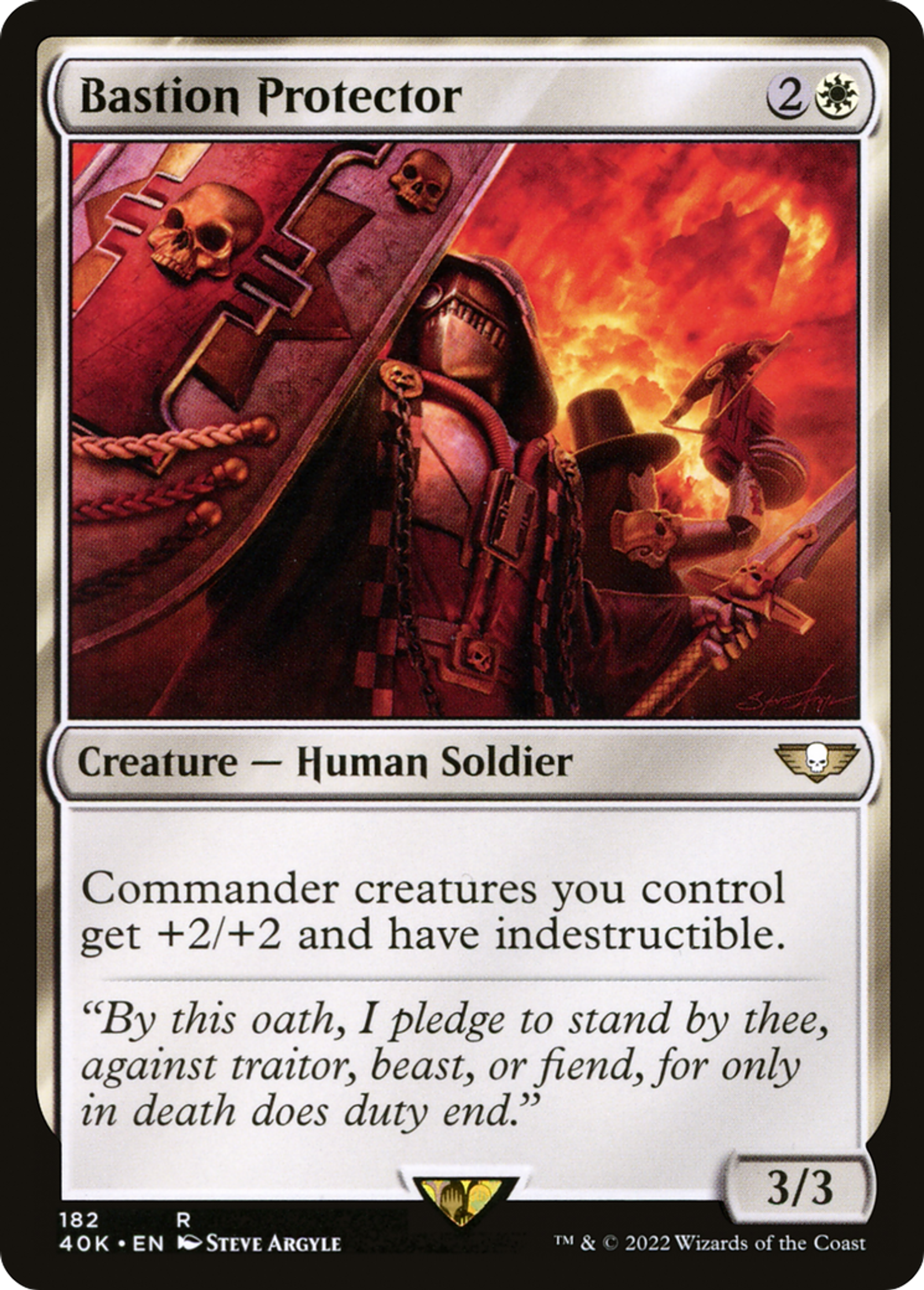 Bastion Protector — Warhammer 40,000 Commander — Magic: The Gathering