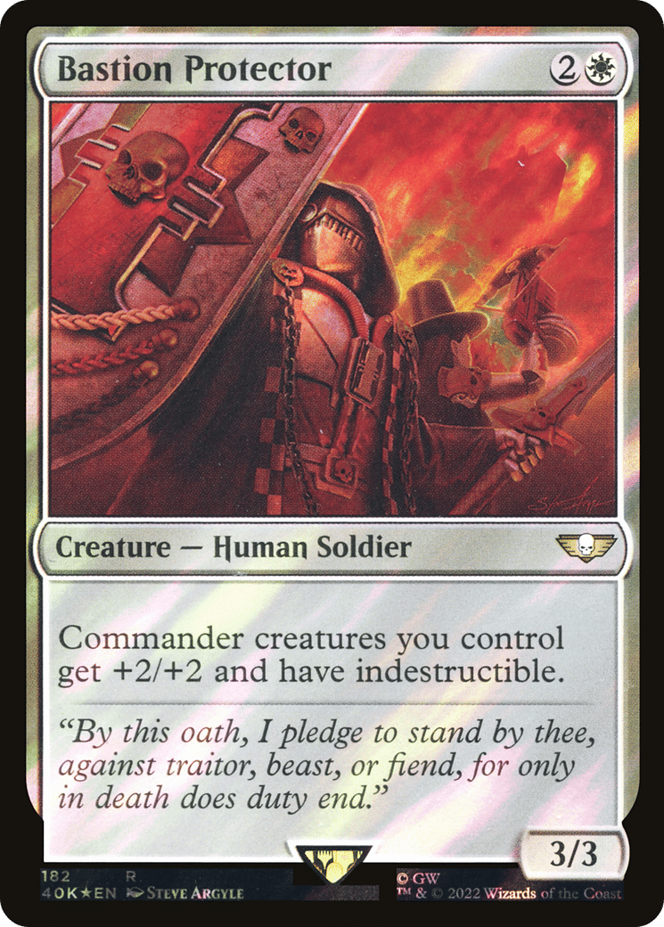 Bastion Protector — Warhammer 40,000 Commander — Magic: The Gathering