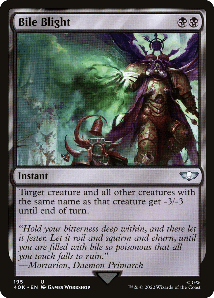 Bile Blight — Warhammer 40,000 Commander — Magic: The Gathering