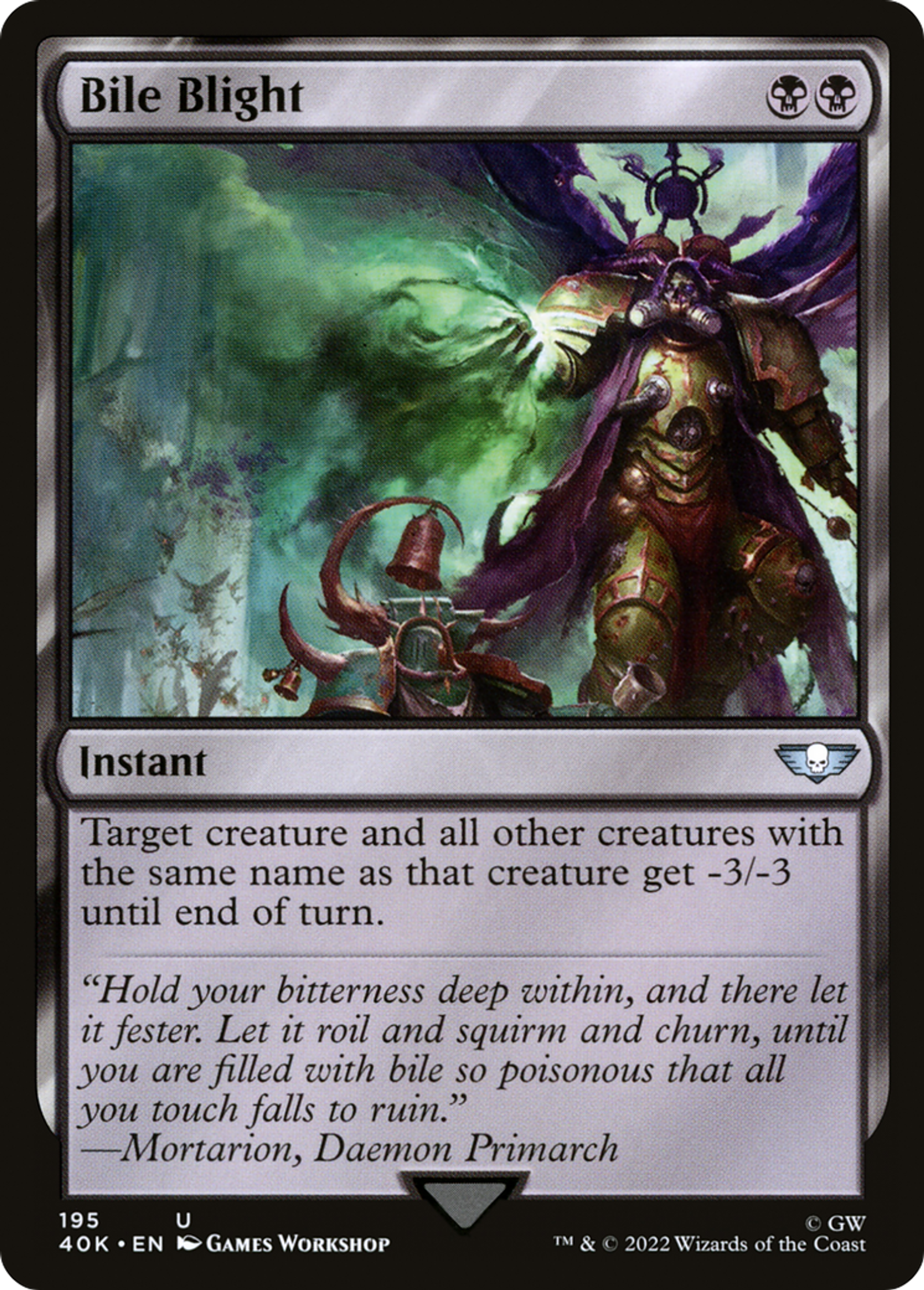 Bile Blight — Warhammer 40,000 Commander — Magic: The Gathering