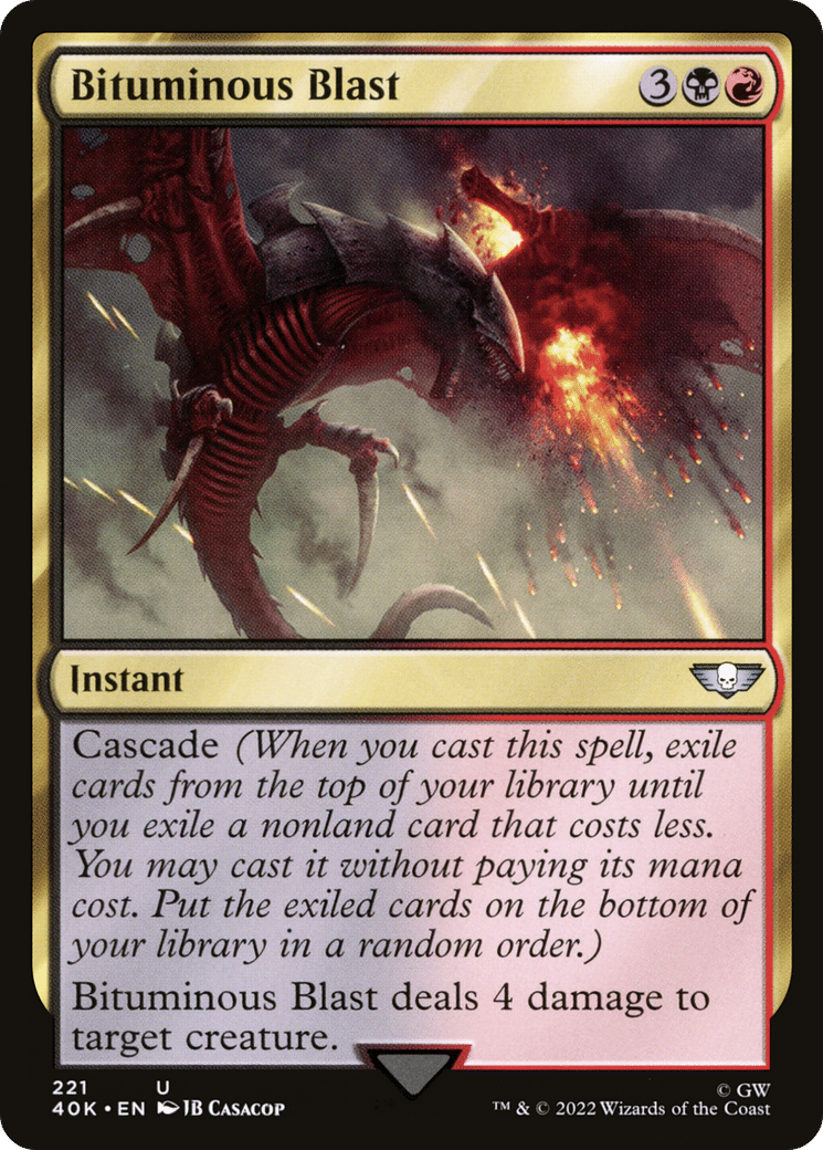 Bituminous Blast — Warhammer 40,000 Commander — Magic: The Gathering