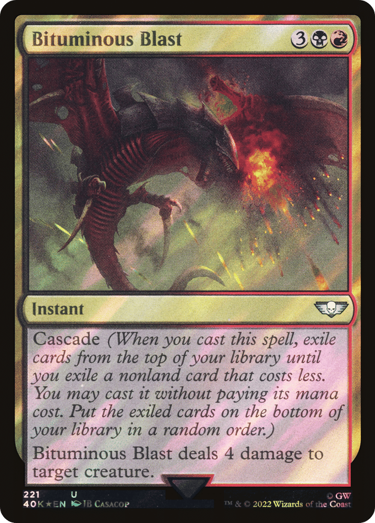 Bituminous Blast — Warhammer 40,000 Commander — Magic: The Gathering