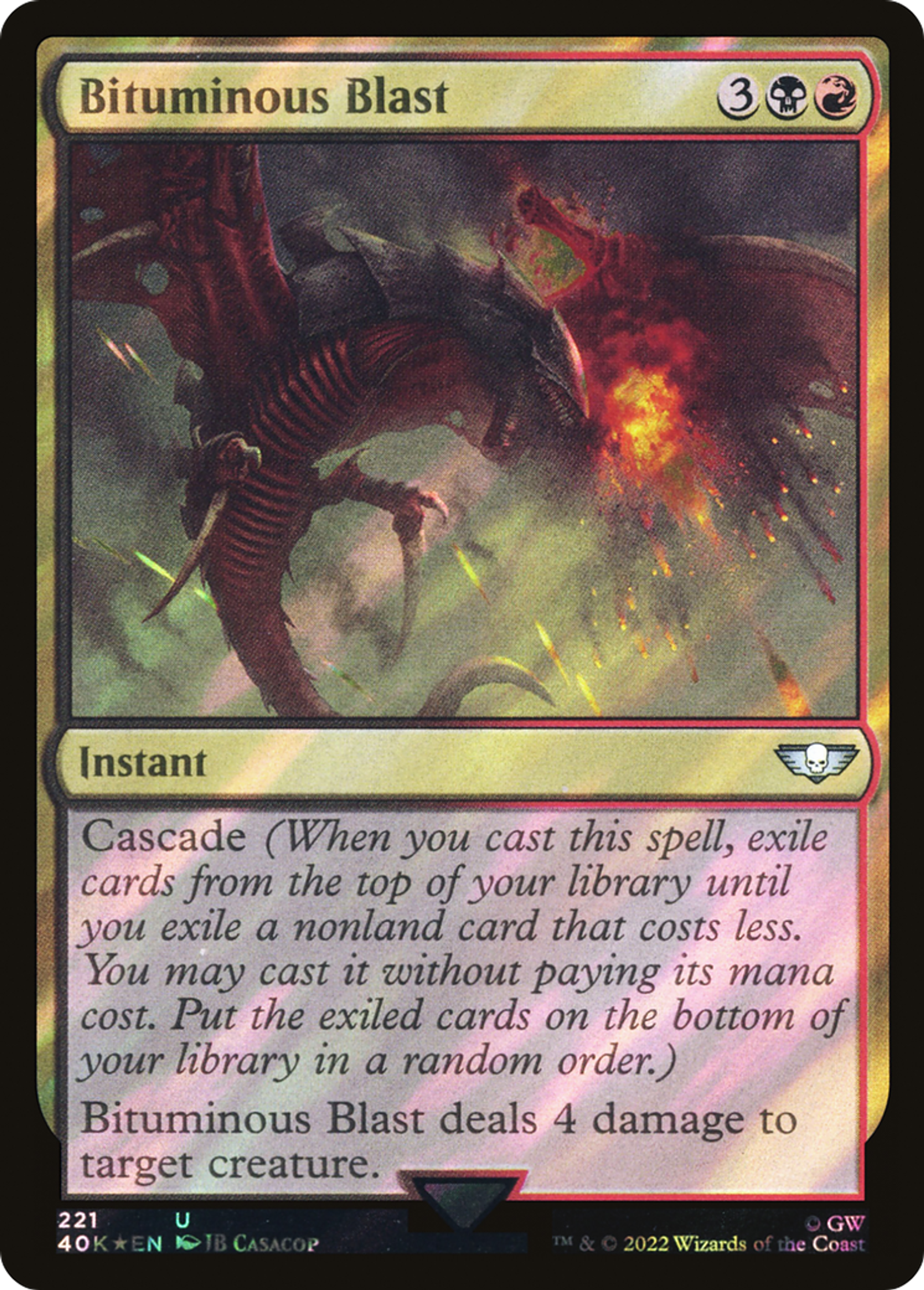Salve bitumeuse — Warhammer 40,000 Commander — Magic: The Gathering