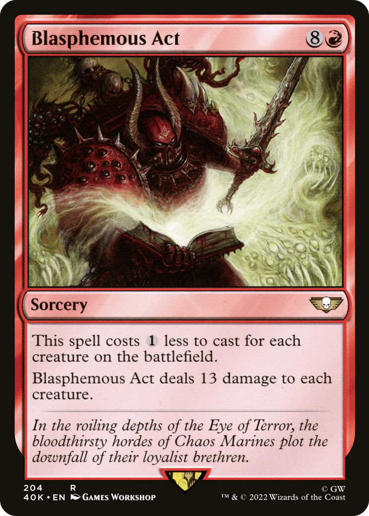 Blasphemous Act — Warhammer 40,000 Commander — Magic: The Gathering