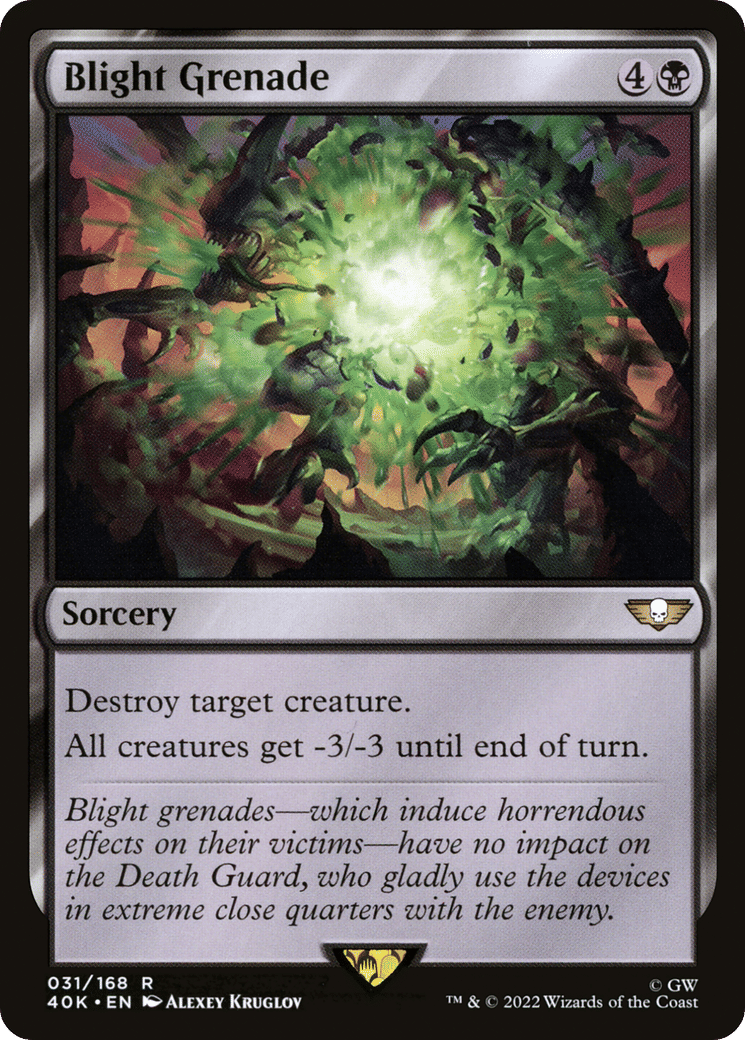 Blight Grenade — Warhammer 40,000 Commander — Magic: The Gathering
