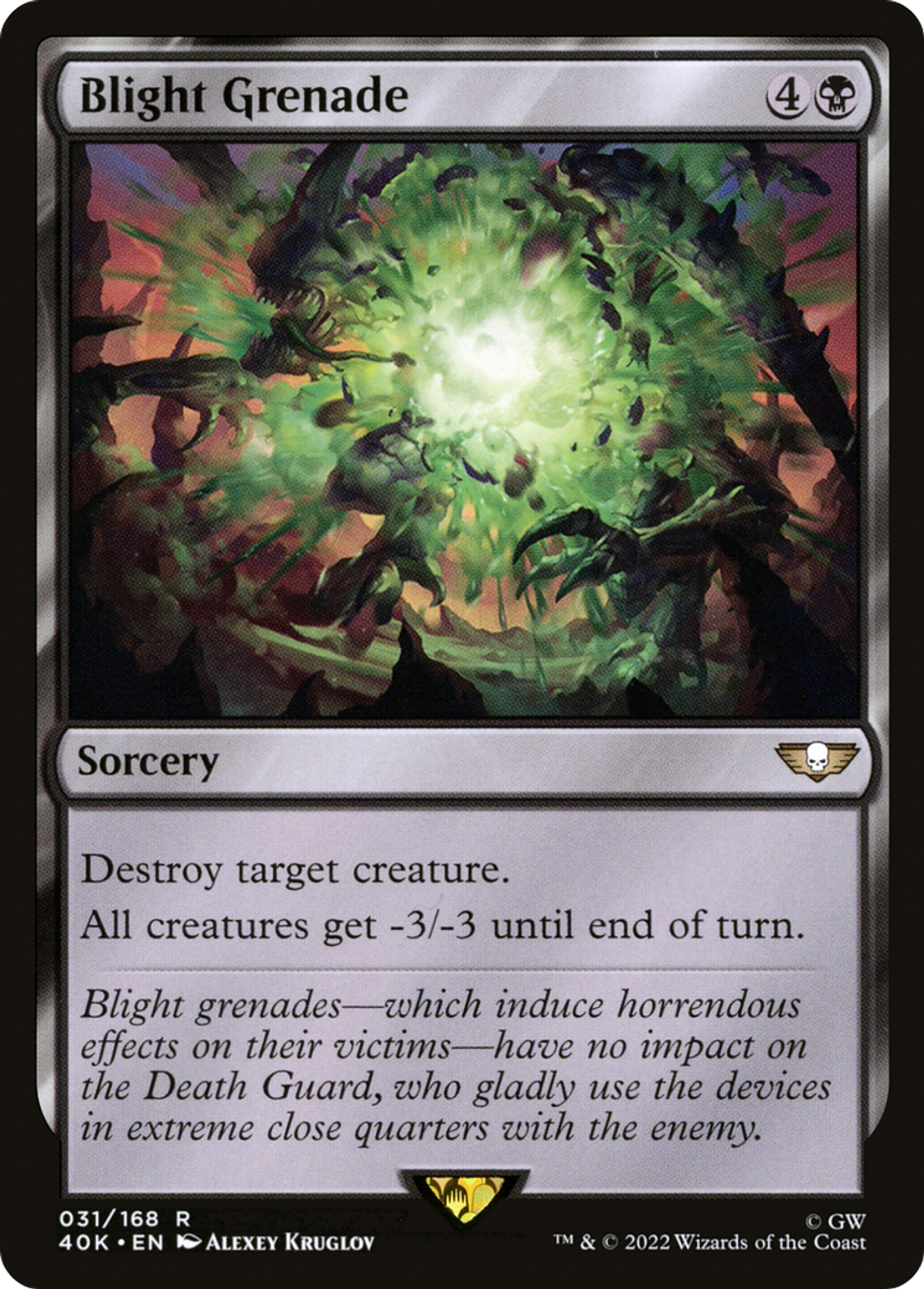 Blight Grenade — Warhammer 40,000 Commander — Magic: The Gathering