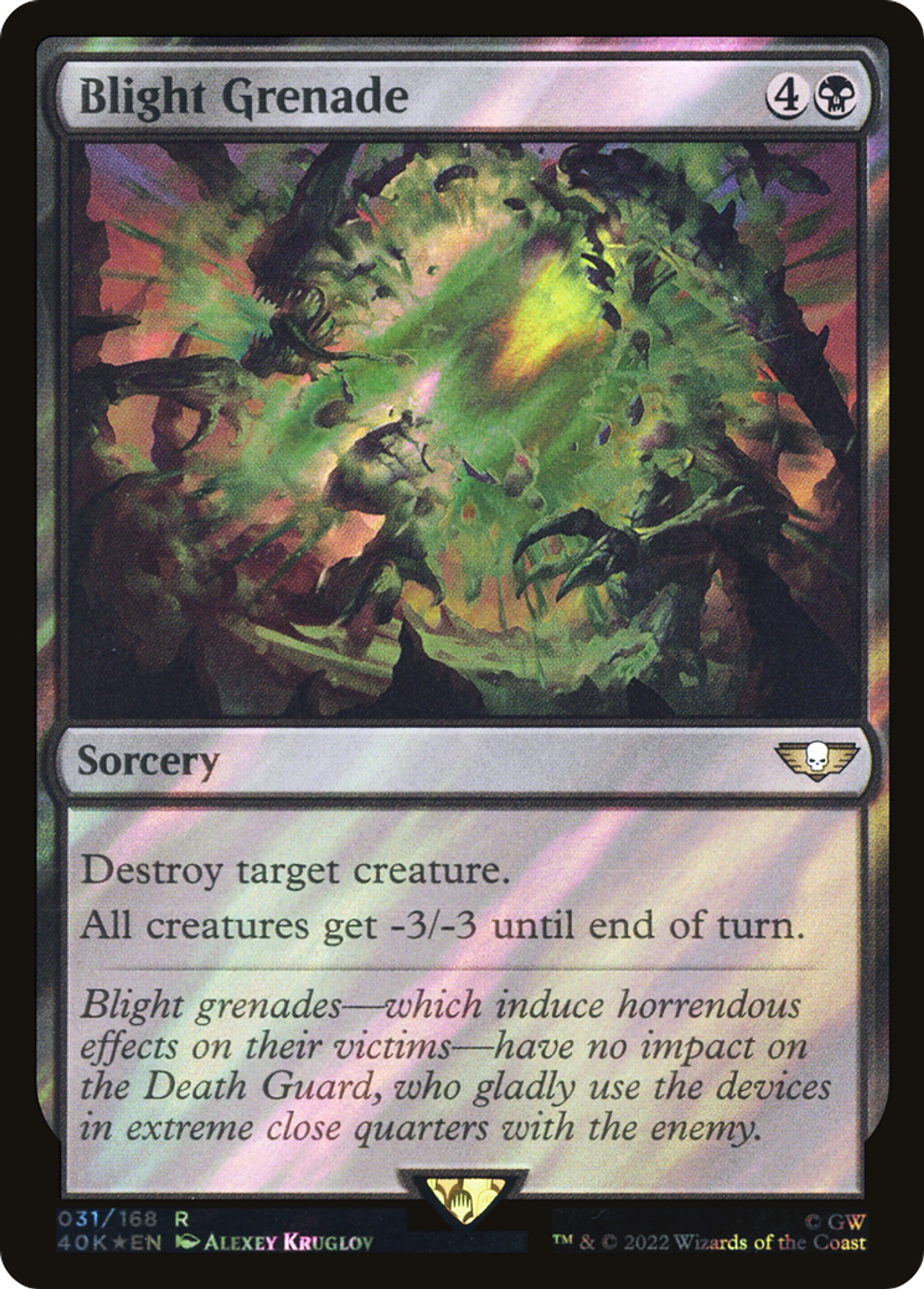Blight Grenade — Warhammer 40,000 Commander — Magic: The Gathering