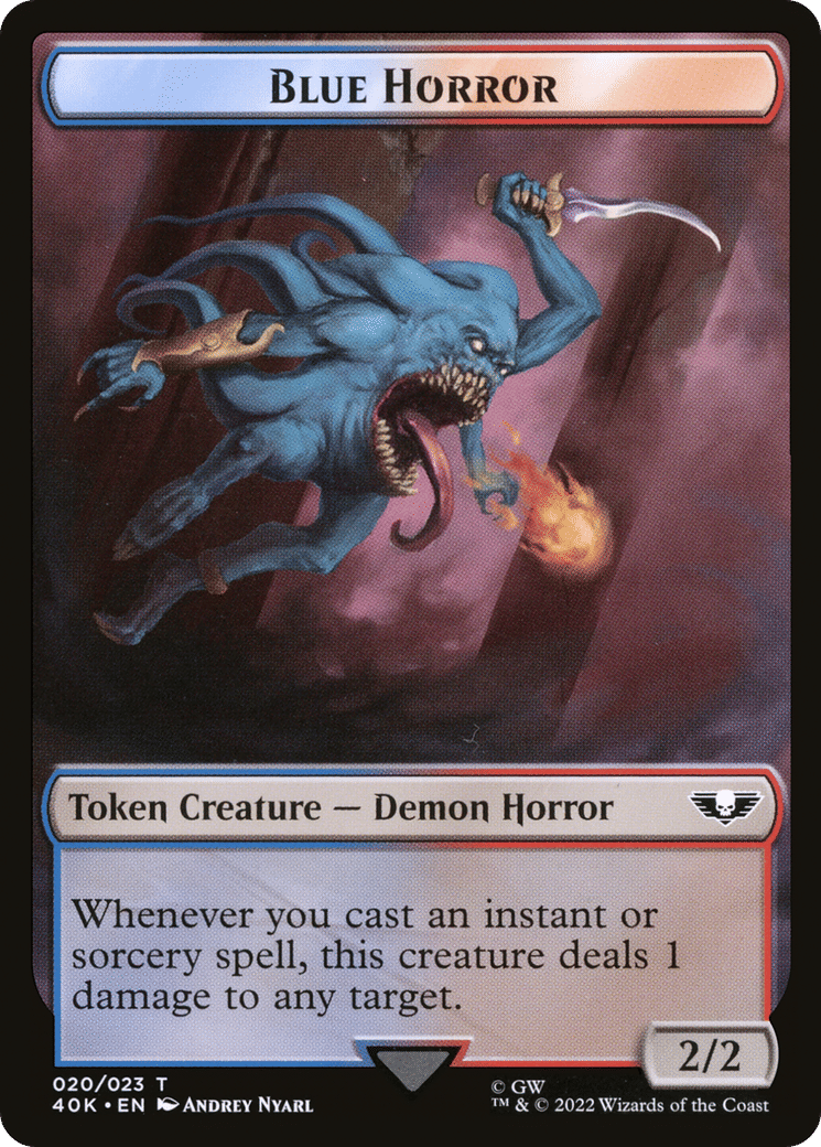 Blue Horror — Warhammer 40,000 Commander — Magic: The Gathering