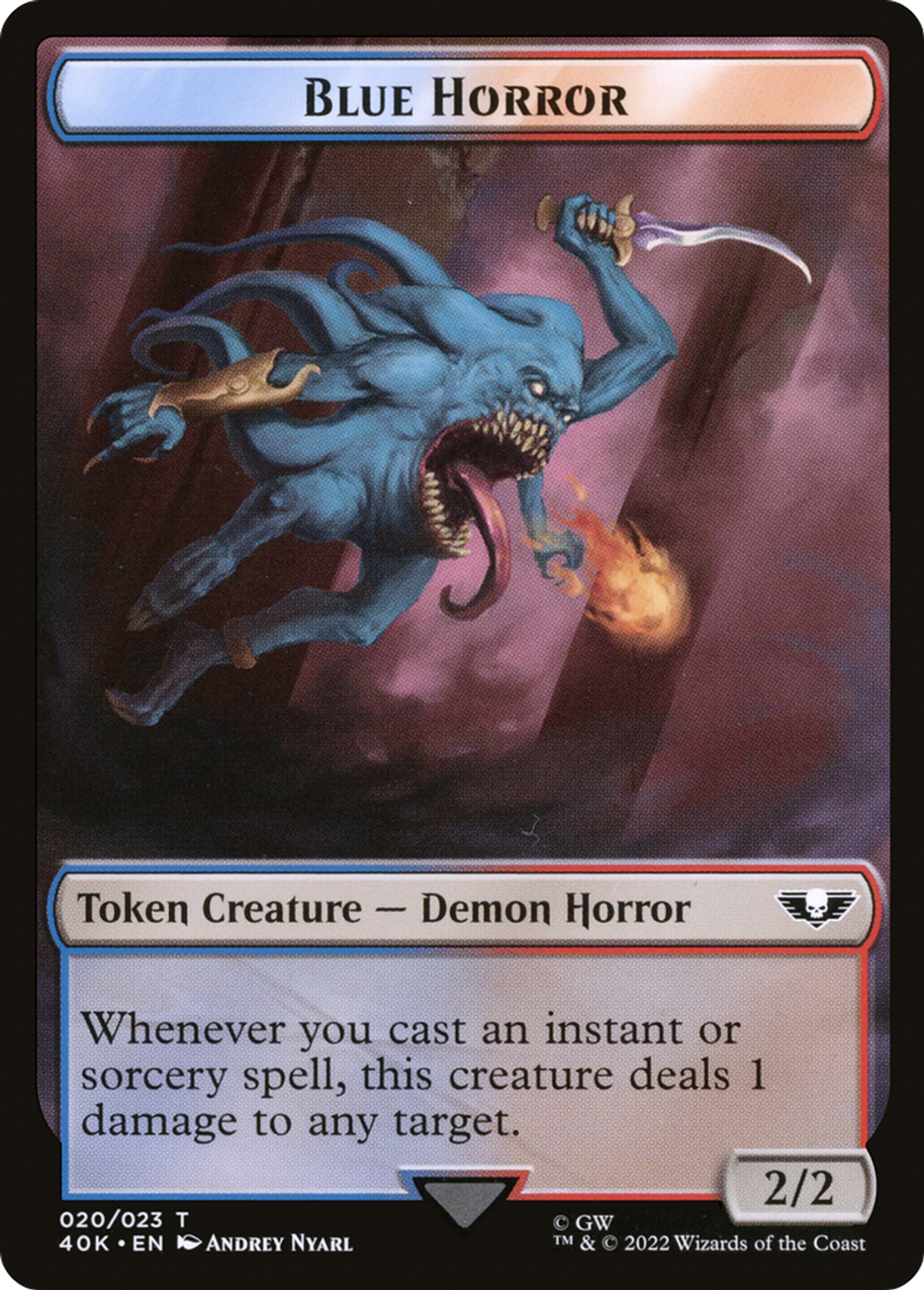 Blue Horror — Warhammer 40,000 Commander — Magic: The Gathering