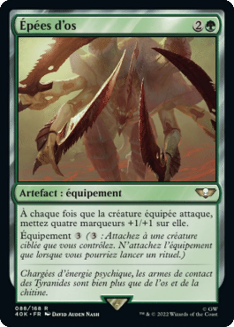 Épées d'os — Warhammer 40,000 Commander — Magic: The Gathering