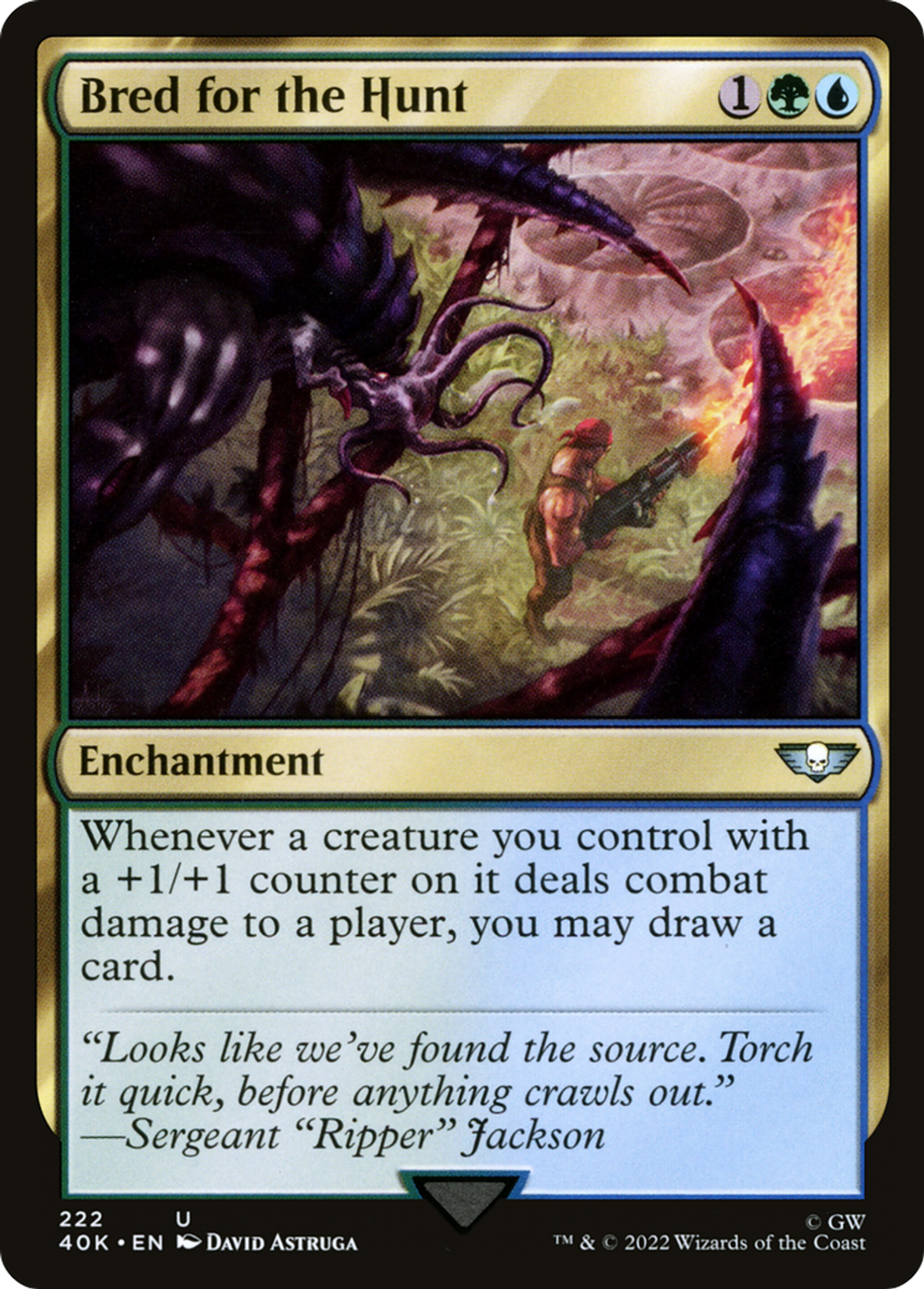Dressé pour la chasse — Warhammer 40,000 Commander — Magic: The Gathering