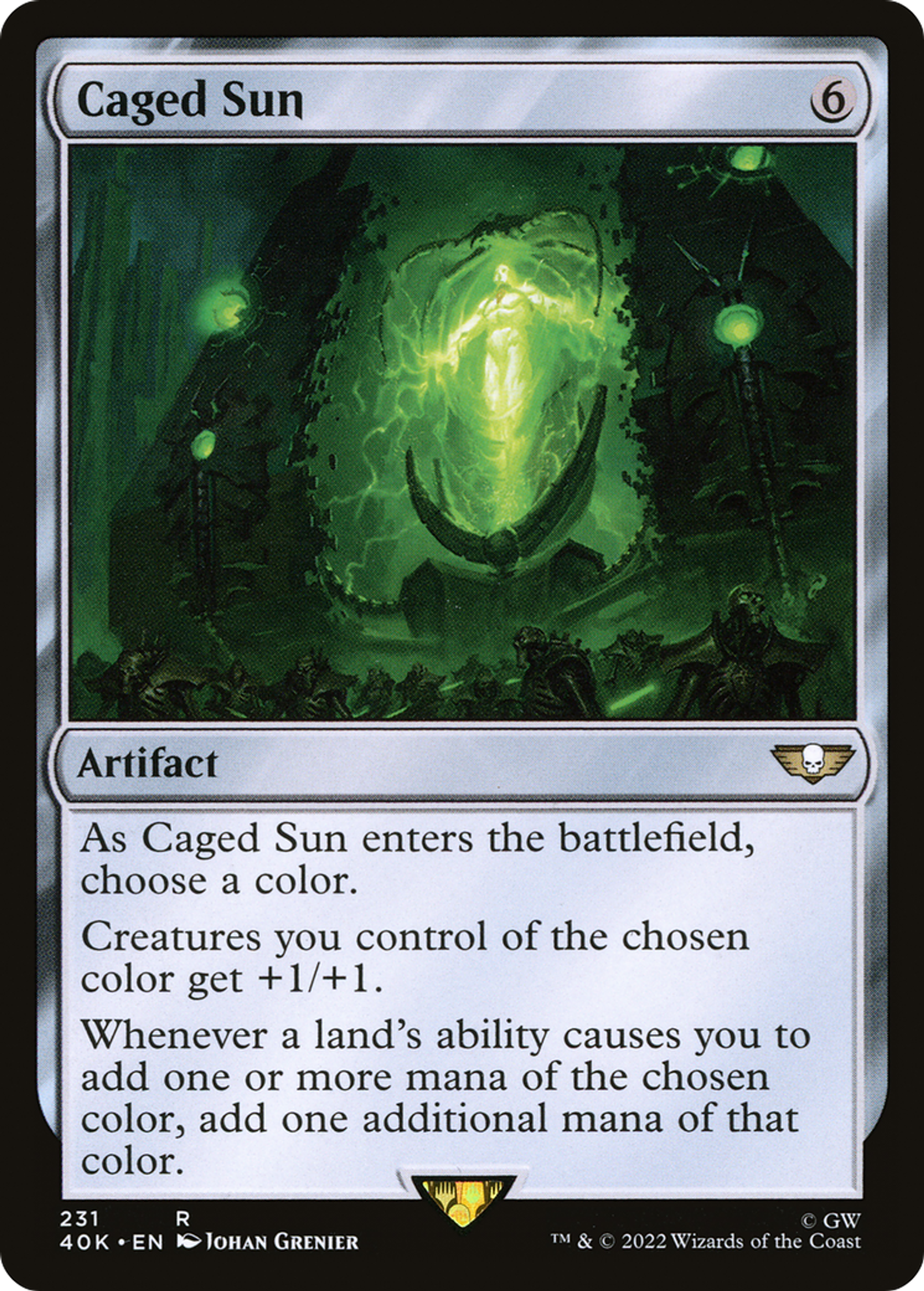 Soleil emprisonné — Warhammer 40,000 Commander — Magic: The Gathering