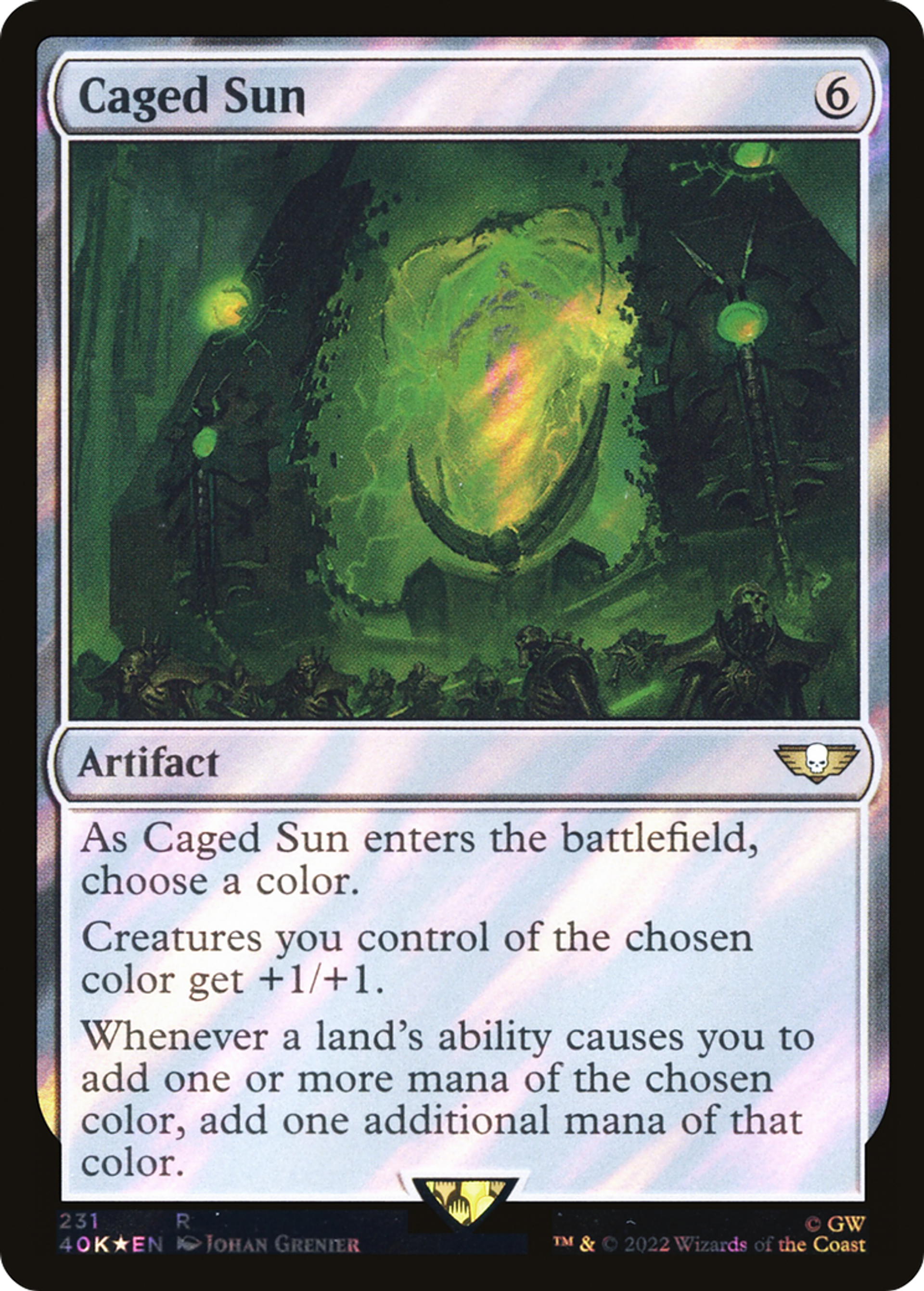 Soleil emprisonné — Warhammer 40,000 Commander — Magic: The Gathering