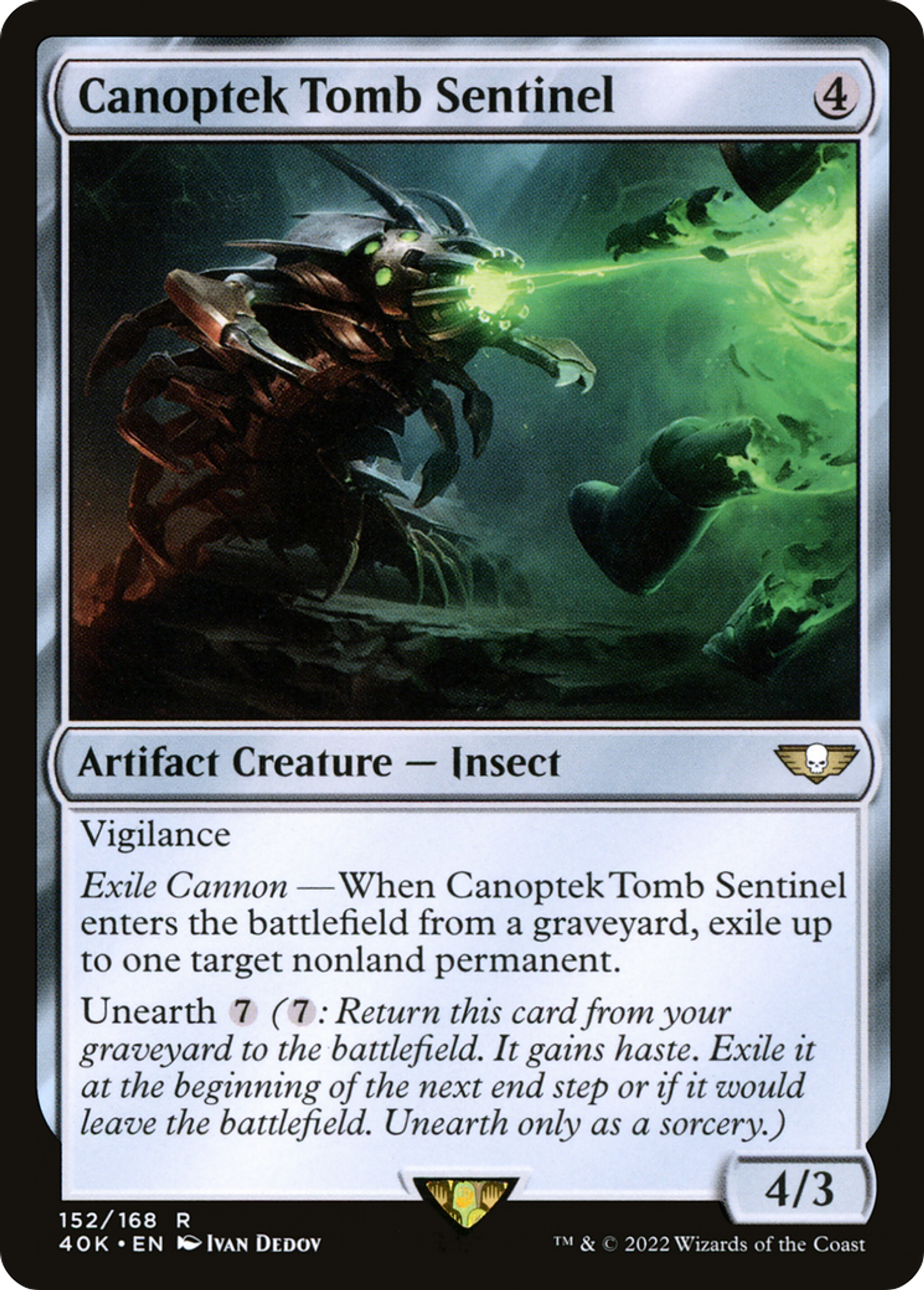 Canoptek Tomb Sentinel — Warhammer 40,000 Commander — Magic: The Gathering