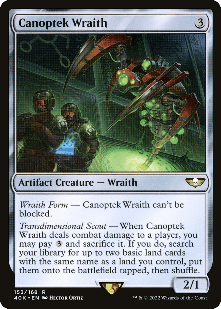 Canoptek Wraith — Warhammer 40,000 Commander — Magic: The Gathering