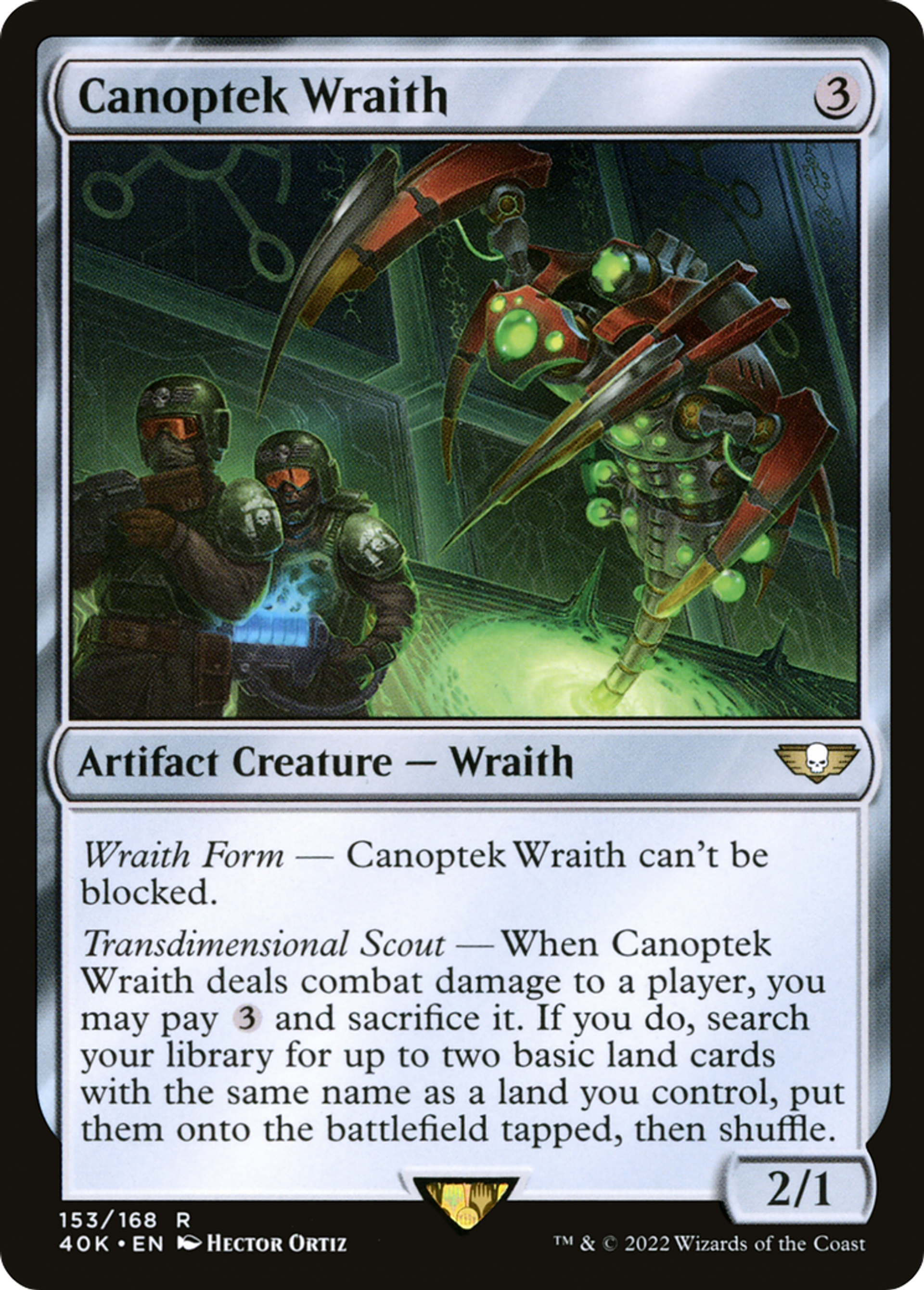 Canoptek Wraith — Warhammer 40,000 Commander — Magic: The Gathering