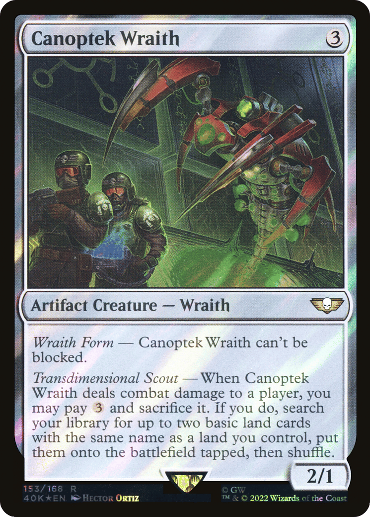 Canoptek Wraith — Warhammer 40,000 Commander — Magic: The Gathering