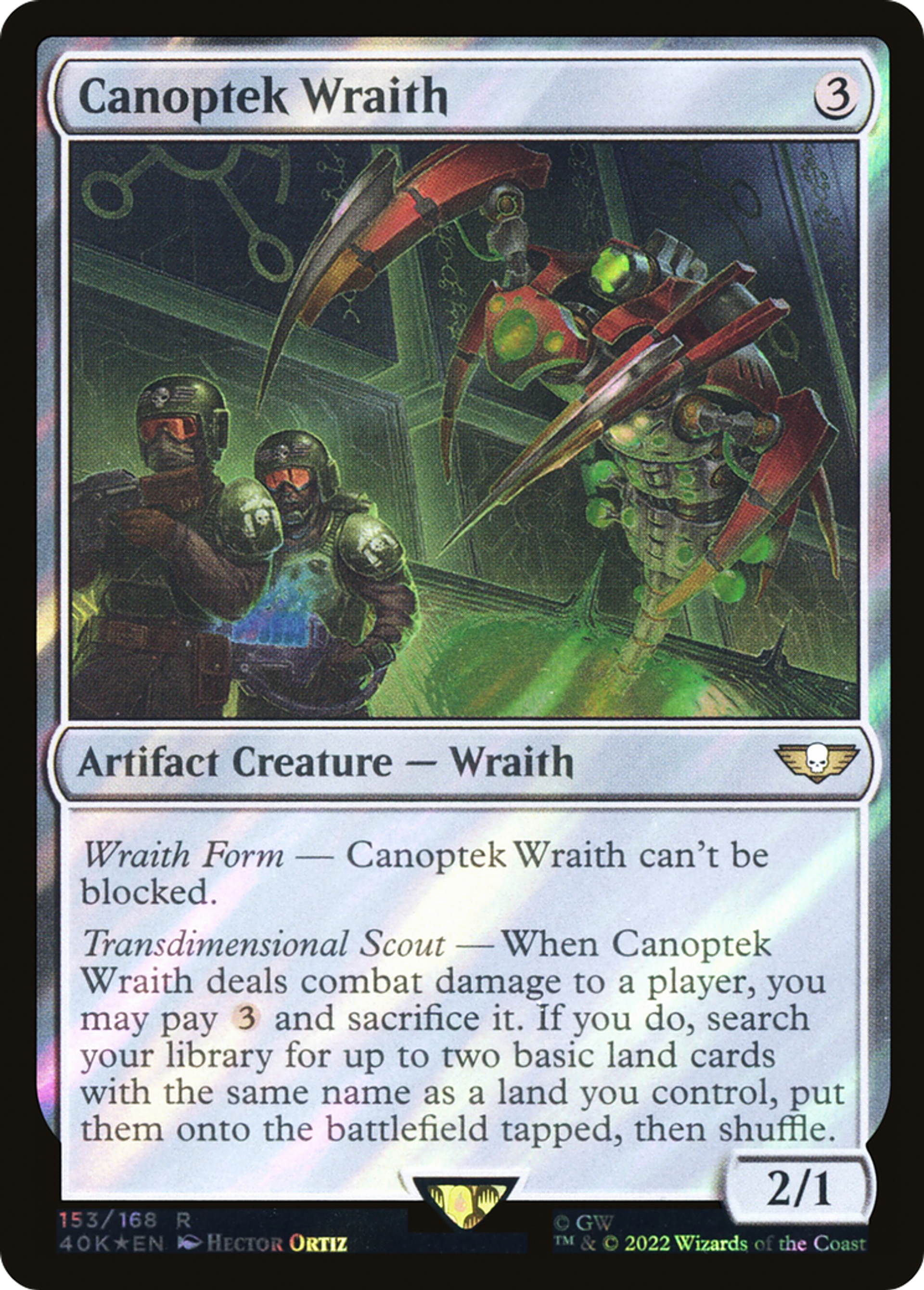 Canoptek Wraith — Warhammer 40,000 Commander — Magic: The Gathering
