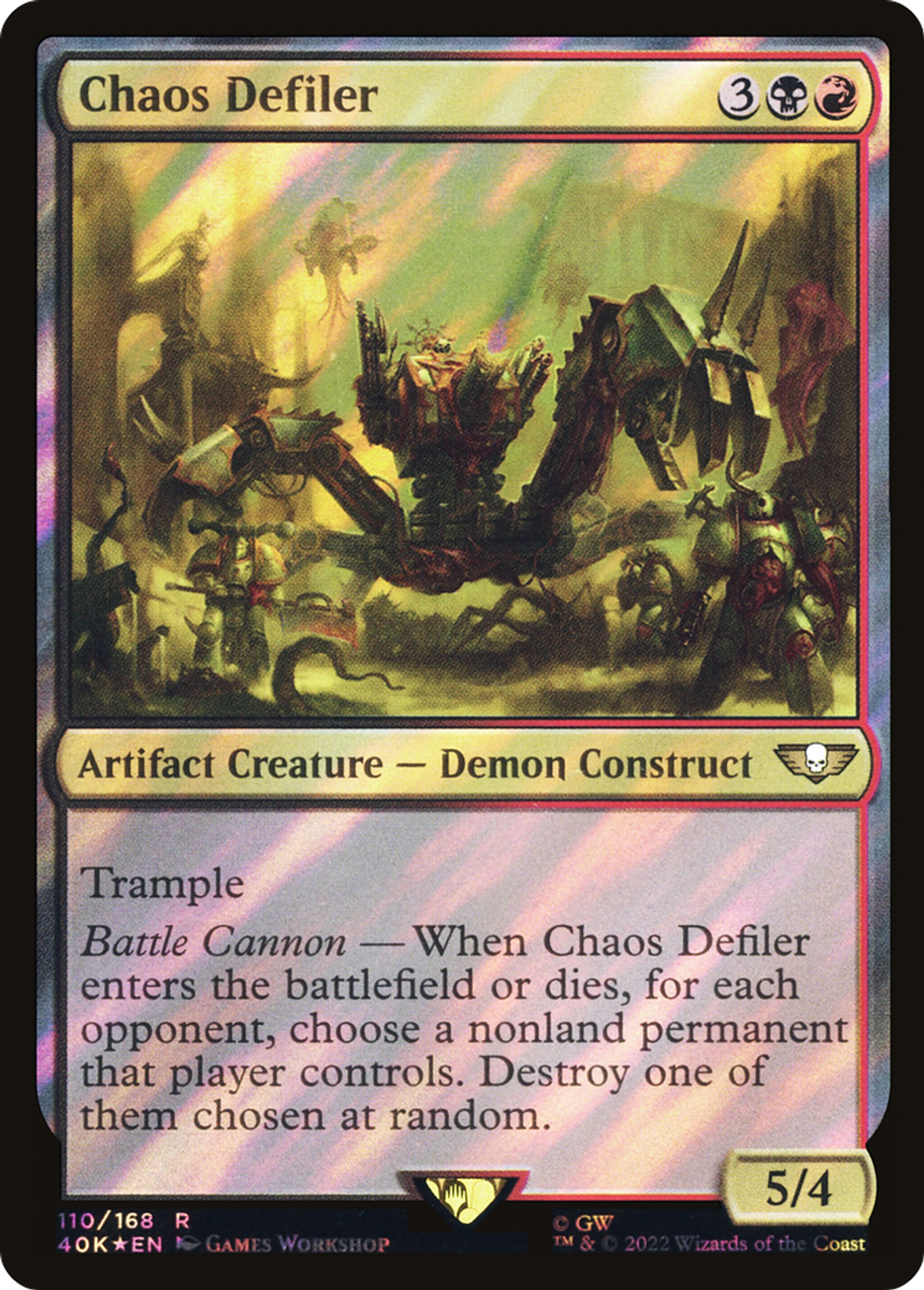 Chaos Defiler — Warhammer 40,000 Commander — Magic: The Gathering