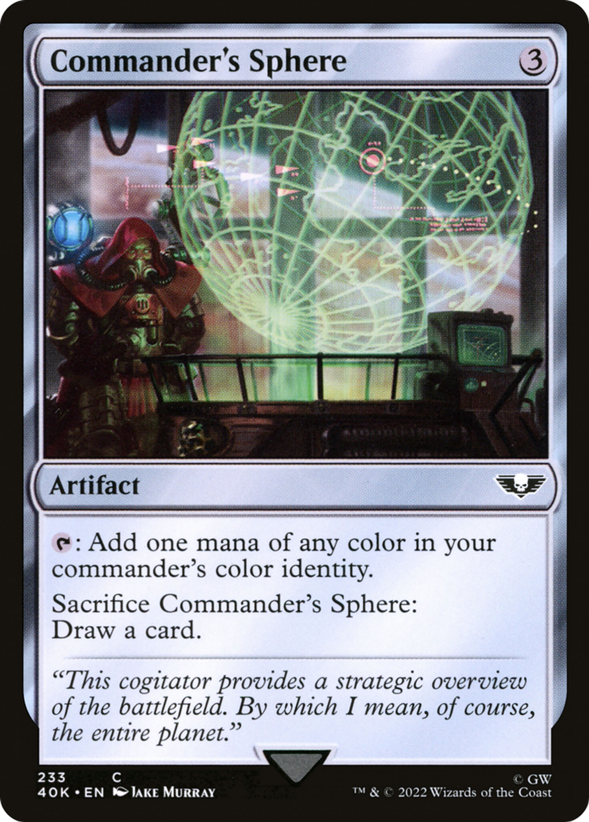 Sphère du commandant — Warhammer 40,000 Commander — Magic: The Gathering