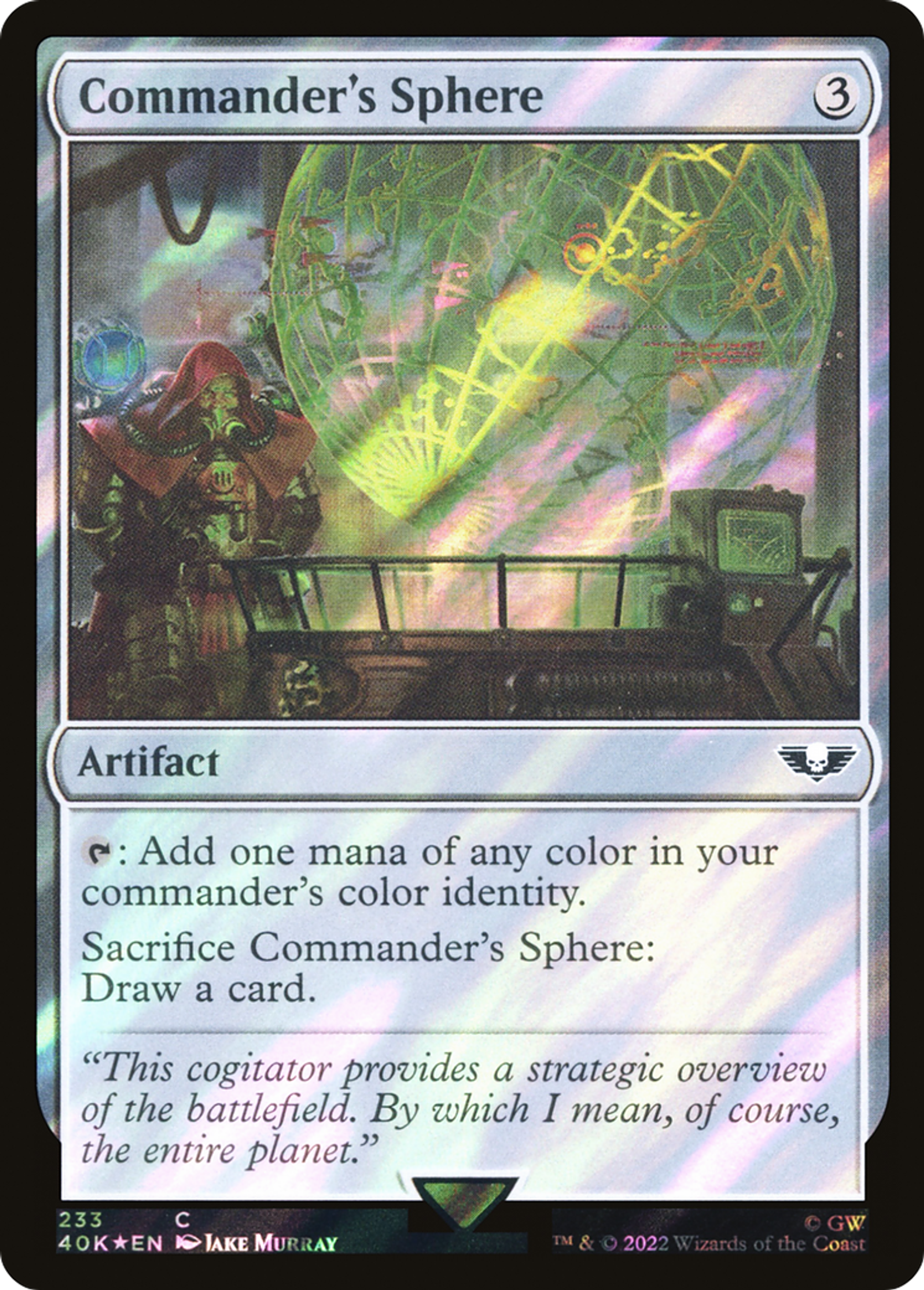 Sphère du commandant — Warhammer 40,000 Commander — Magic: The Gathering