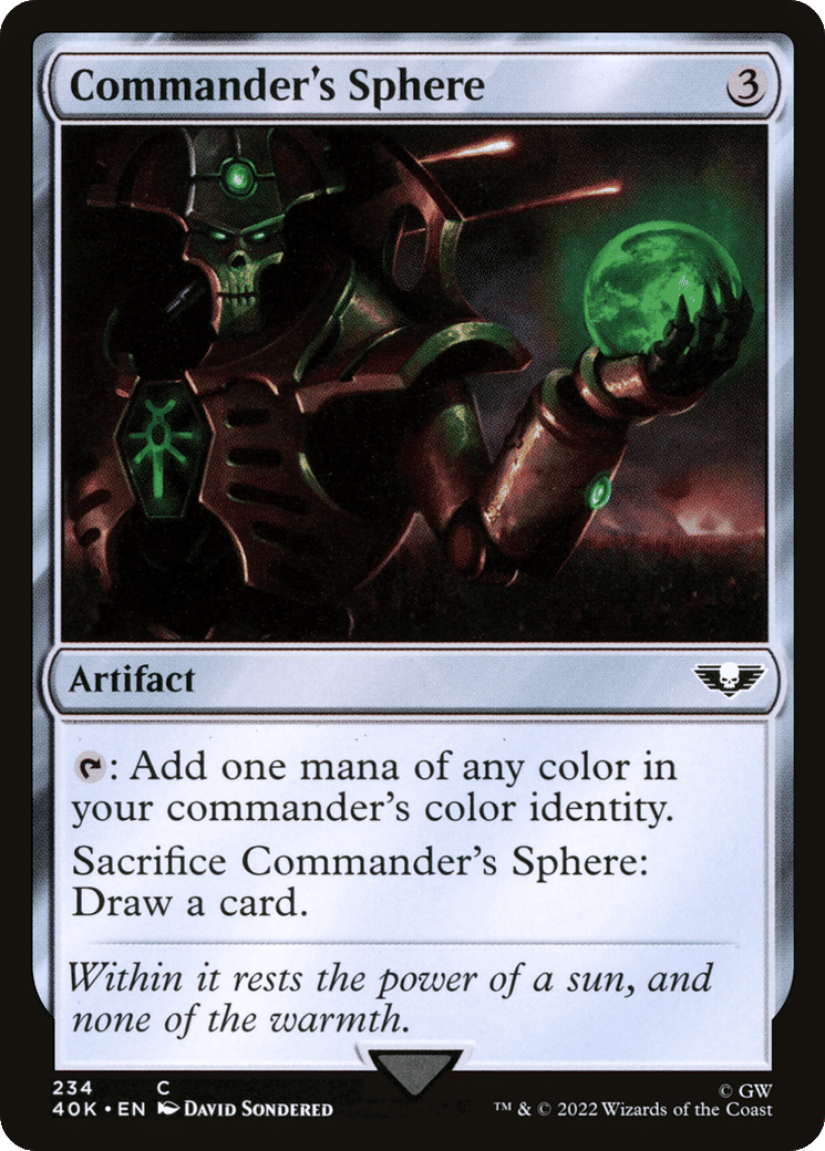Commander's Sphere from Warhammer 40,000 Commander - Magic: The Gathering