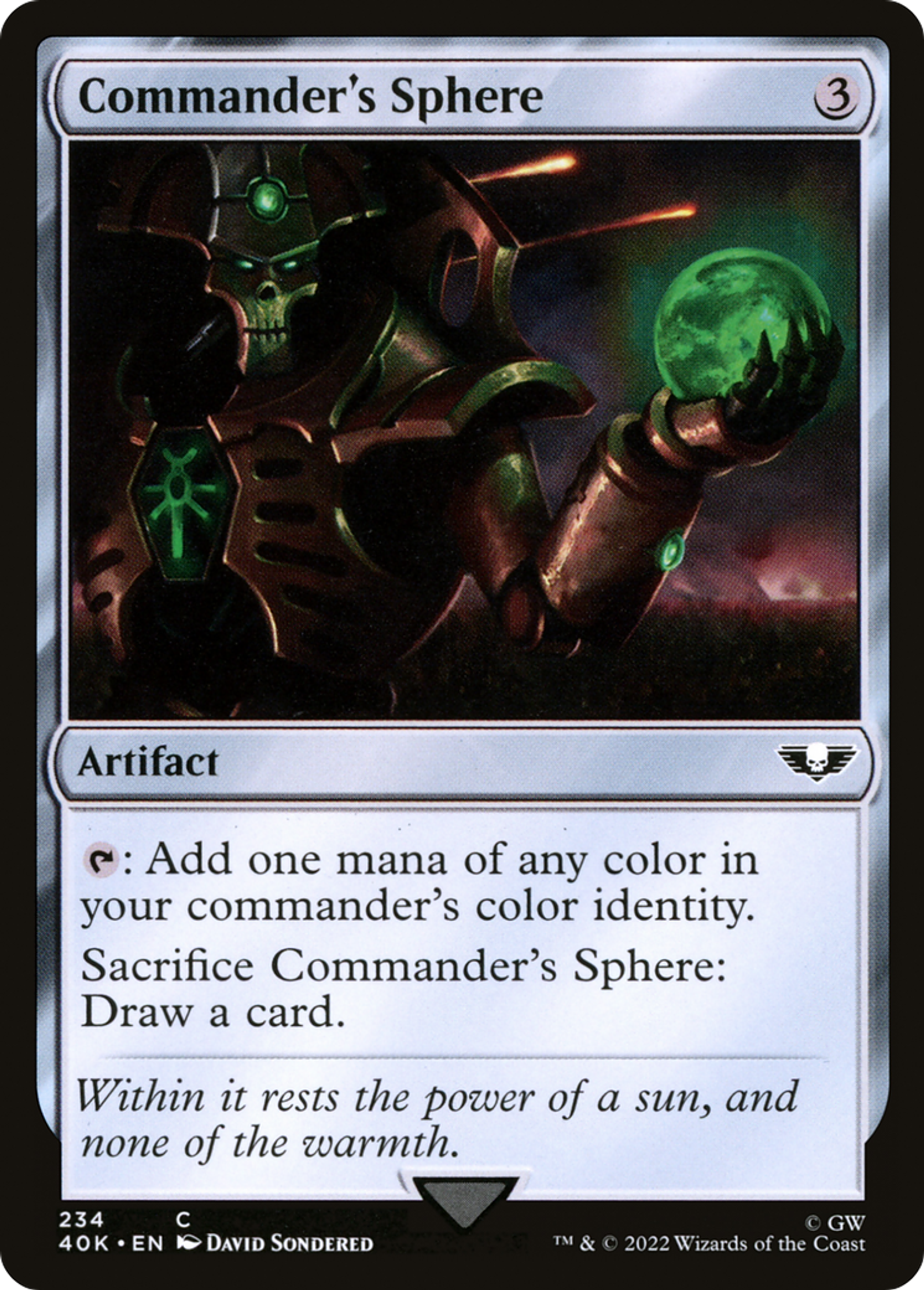 Sphère du commandant — Warhammer 40,000 Commander — Magic: The Gathering