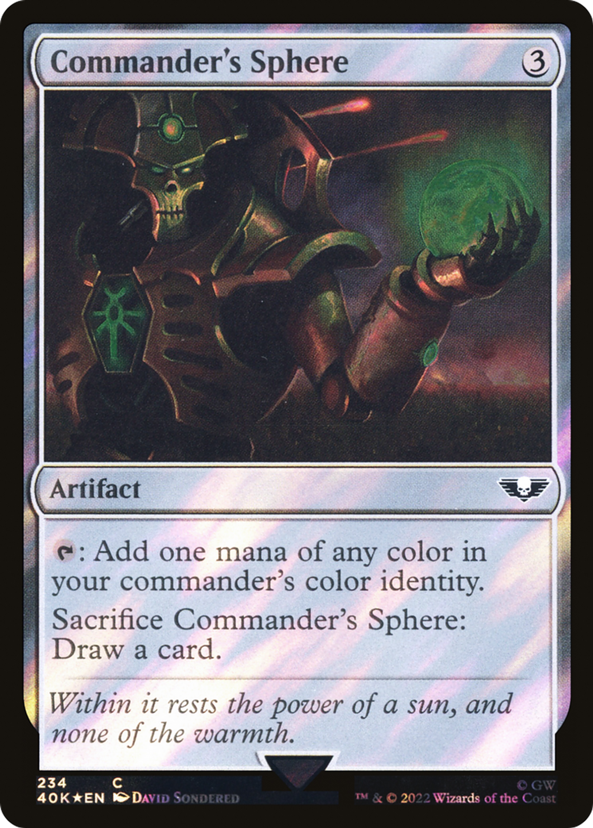Sphère du commandant — Warhammer 40,000 Commander — Magic: The Gathering