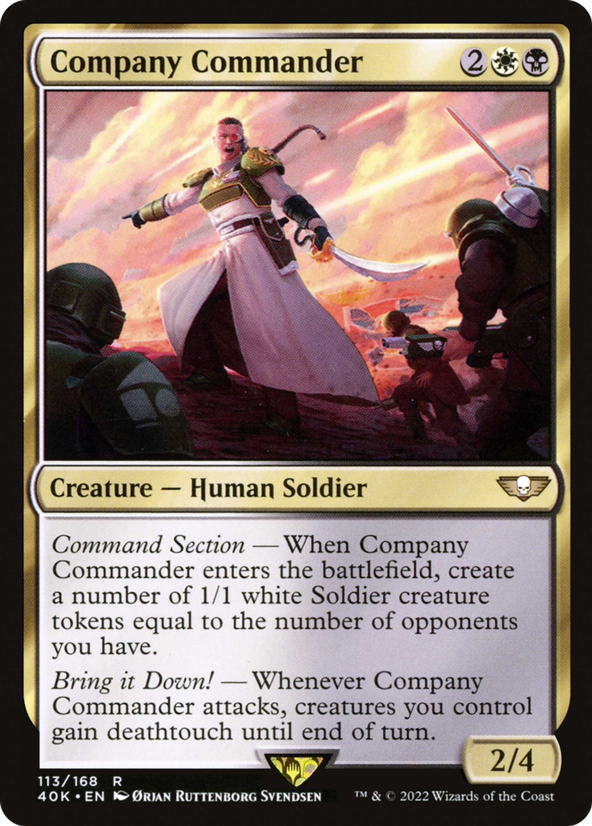 Company Commander — Warhammer 40,000 Commander — Magic: The Gathering