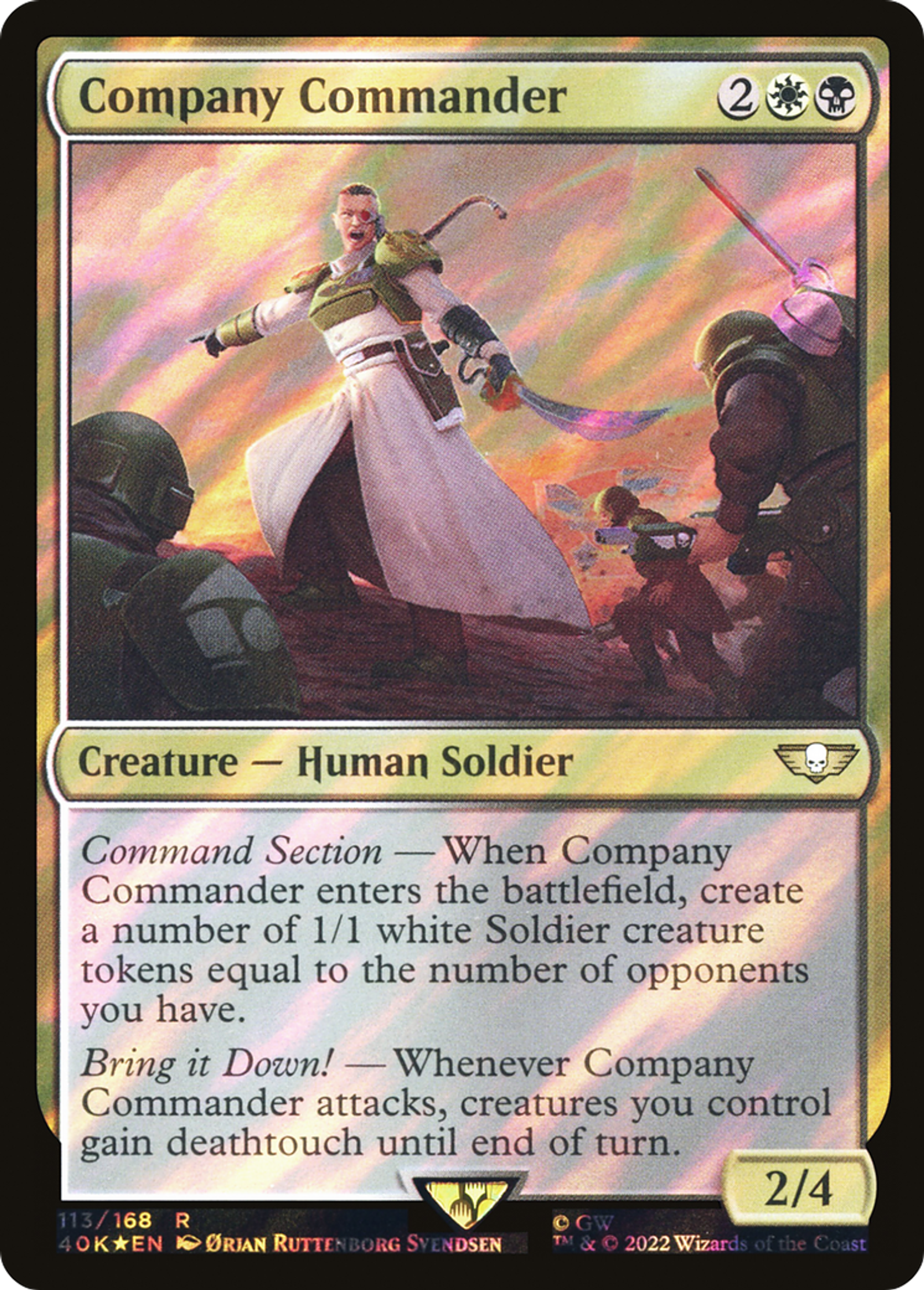 Company Commander — Warhammer 40,000 Commander — Magic: The Gathering