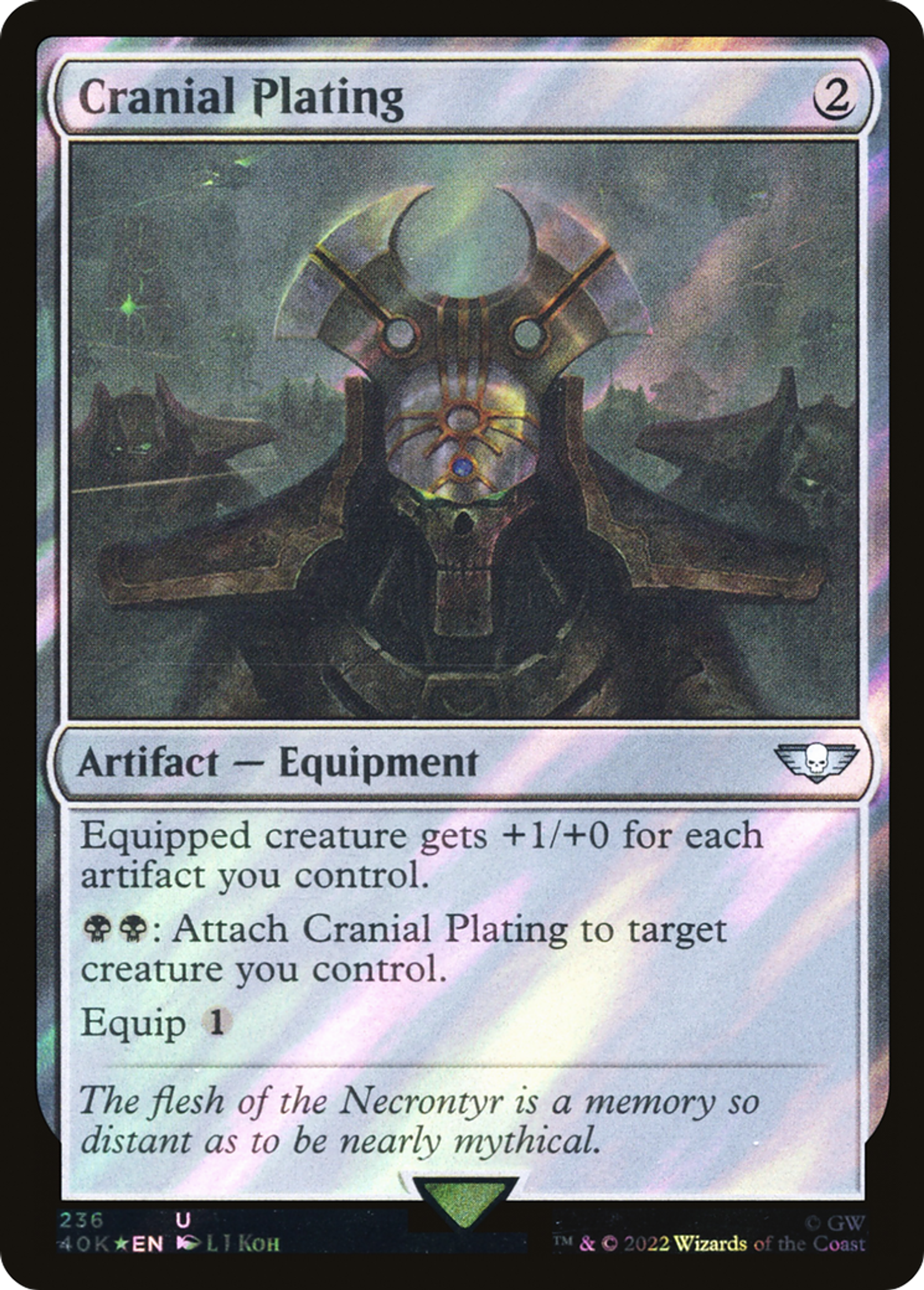 Blindage crânien — Warhammer 40,000 Commander — Magic: The Gathering