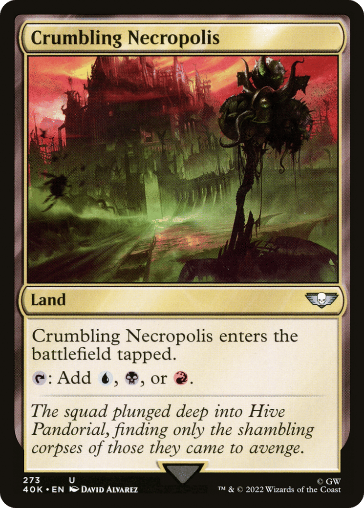Crumbling Necropolis — Warhammer 40,000 Commander — Magic: The Gathering