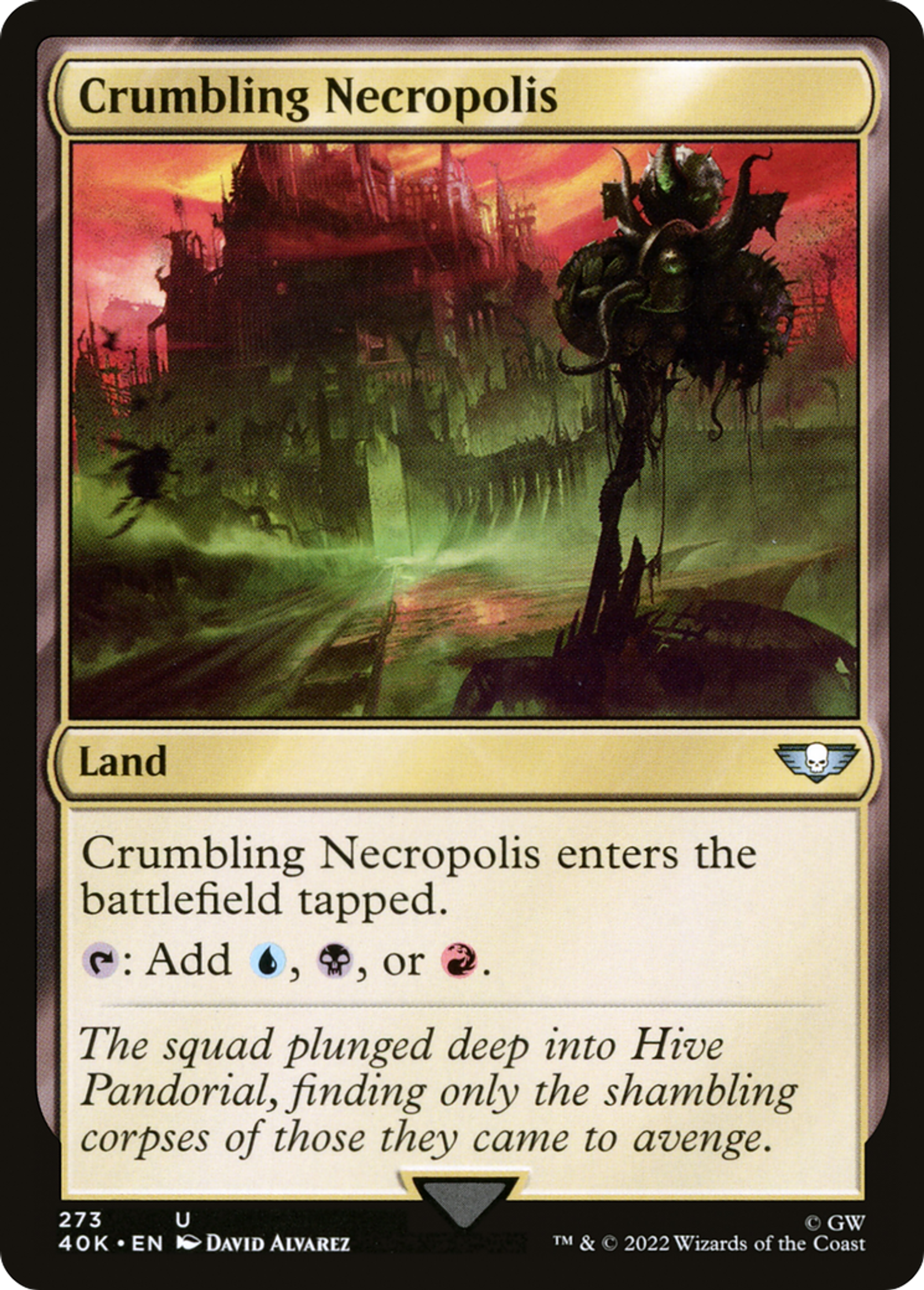 Nécropole croulante — Warhammer 40,000 Commander — Magic: The Gathering