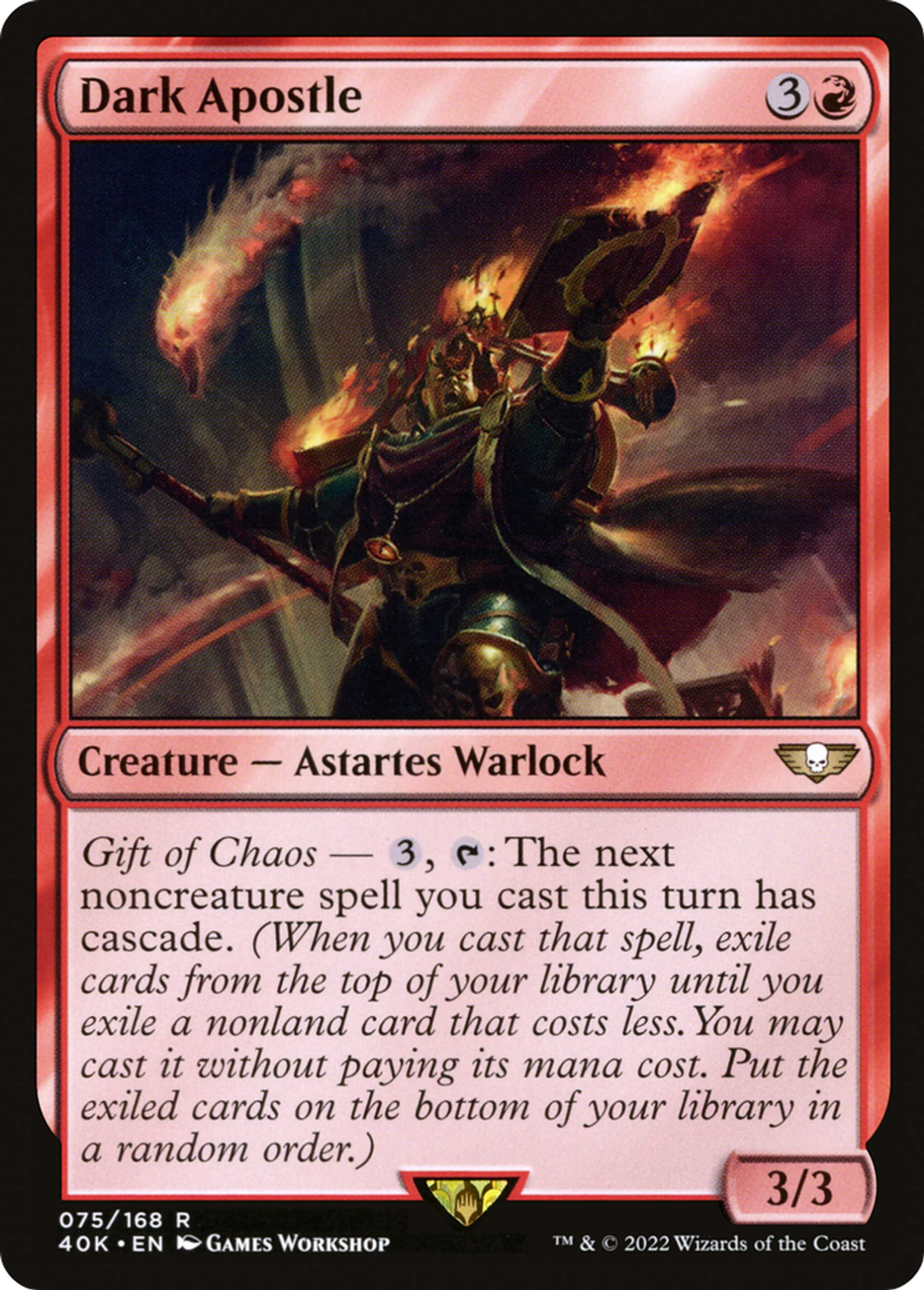 Dark Apostle — Warhammer 40,000 Commander — Magic: The Gathering