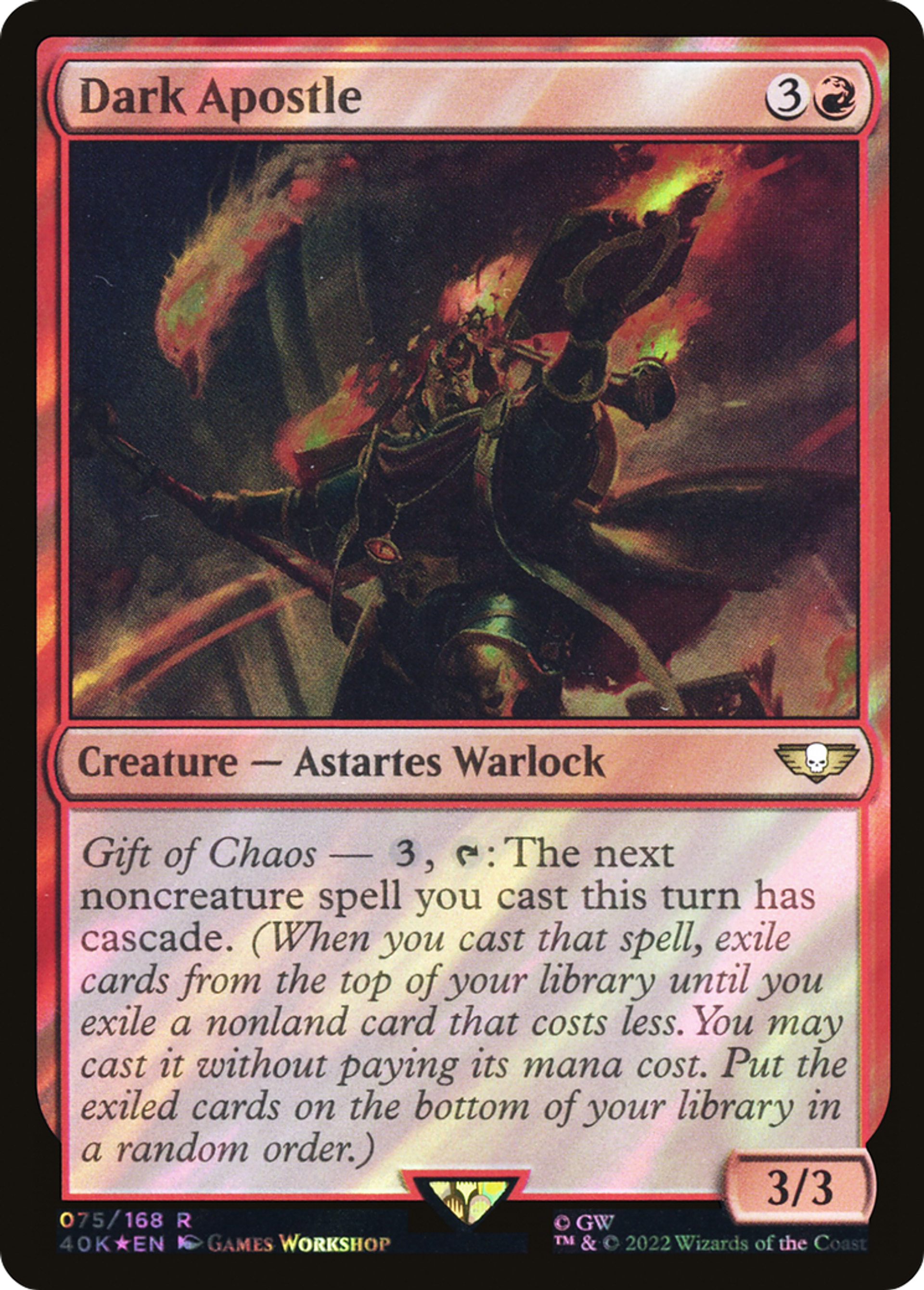 Dark Apostle — Warhammer 40,000 Commander — Magic: The Gathering